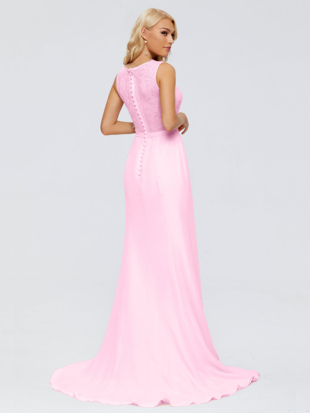 Alexis Hourglass V-Neck Lace Bridesmaid Dresses