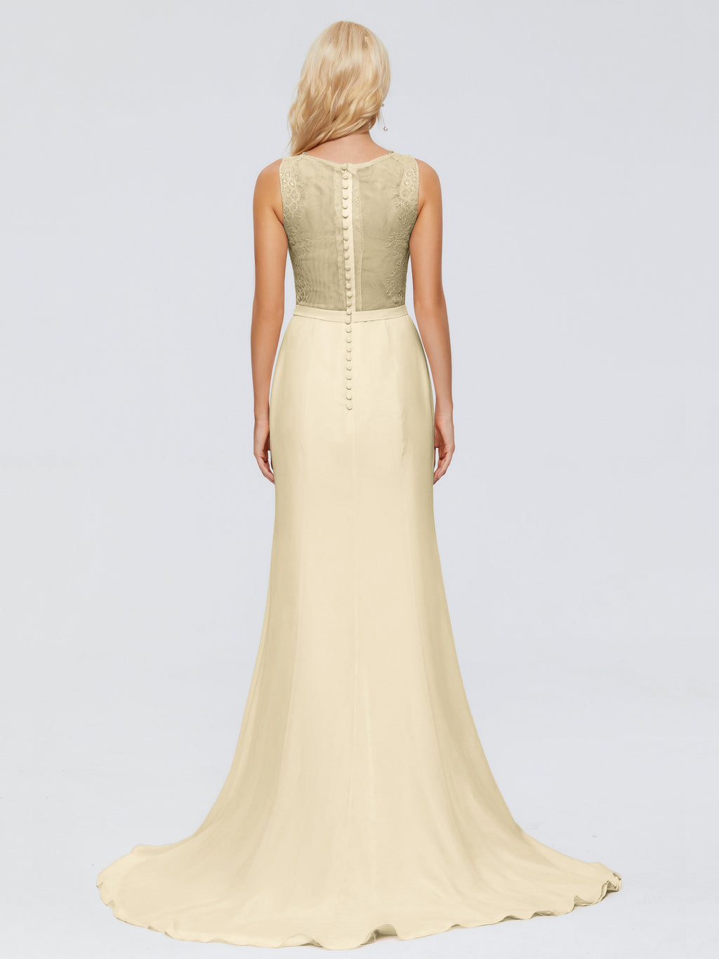Alexis Hourglass V-Neck Lace Bridesmaid Dresses