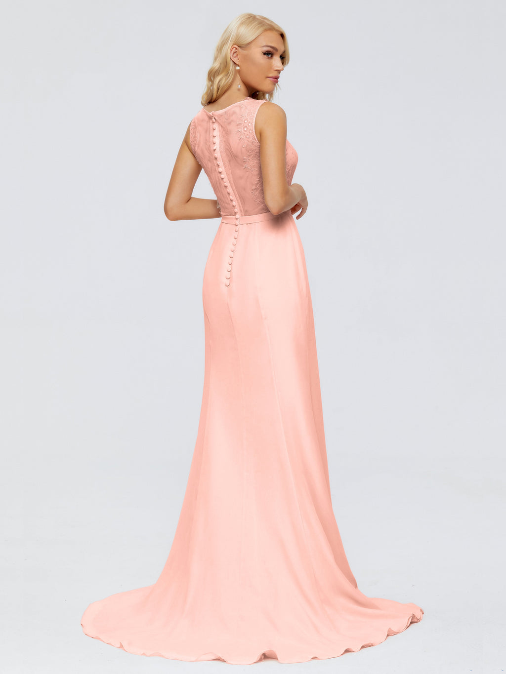 Alexis Hourglass V-Neck Lace Bridesmaid Dresses