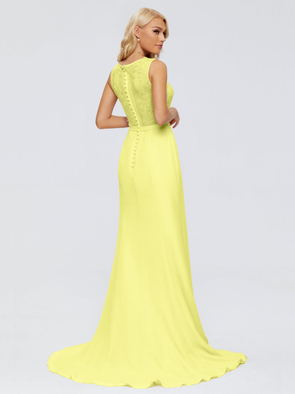 Alexis Hourglass V-Neck Lace Bridesmaid Dresses