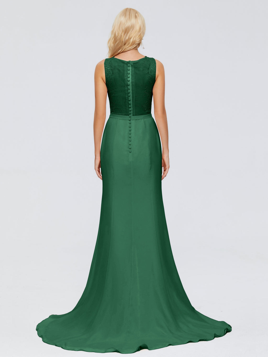 Alexis Hourglass V-Neck Lace Bridesmaid Dresses