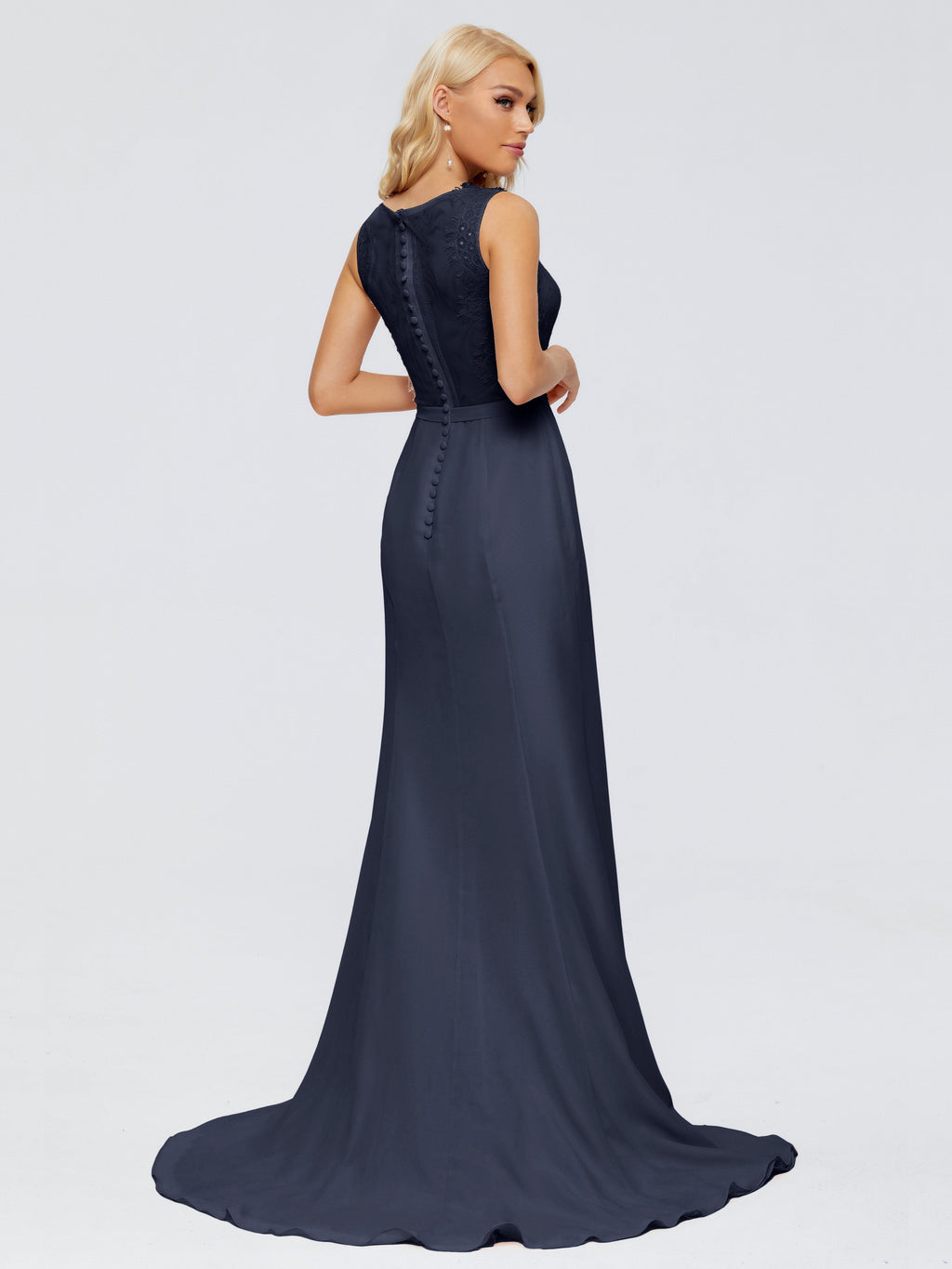 Alexis Hourglass V-Neck Lace Bridesmaid Dresses