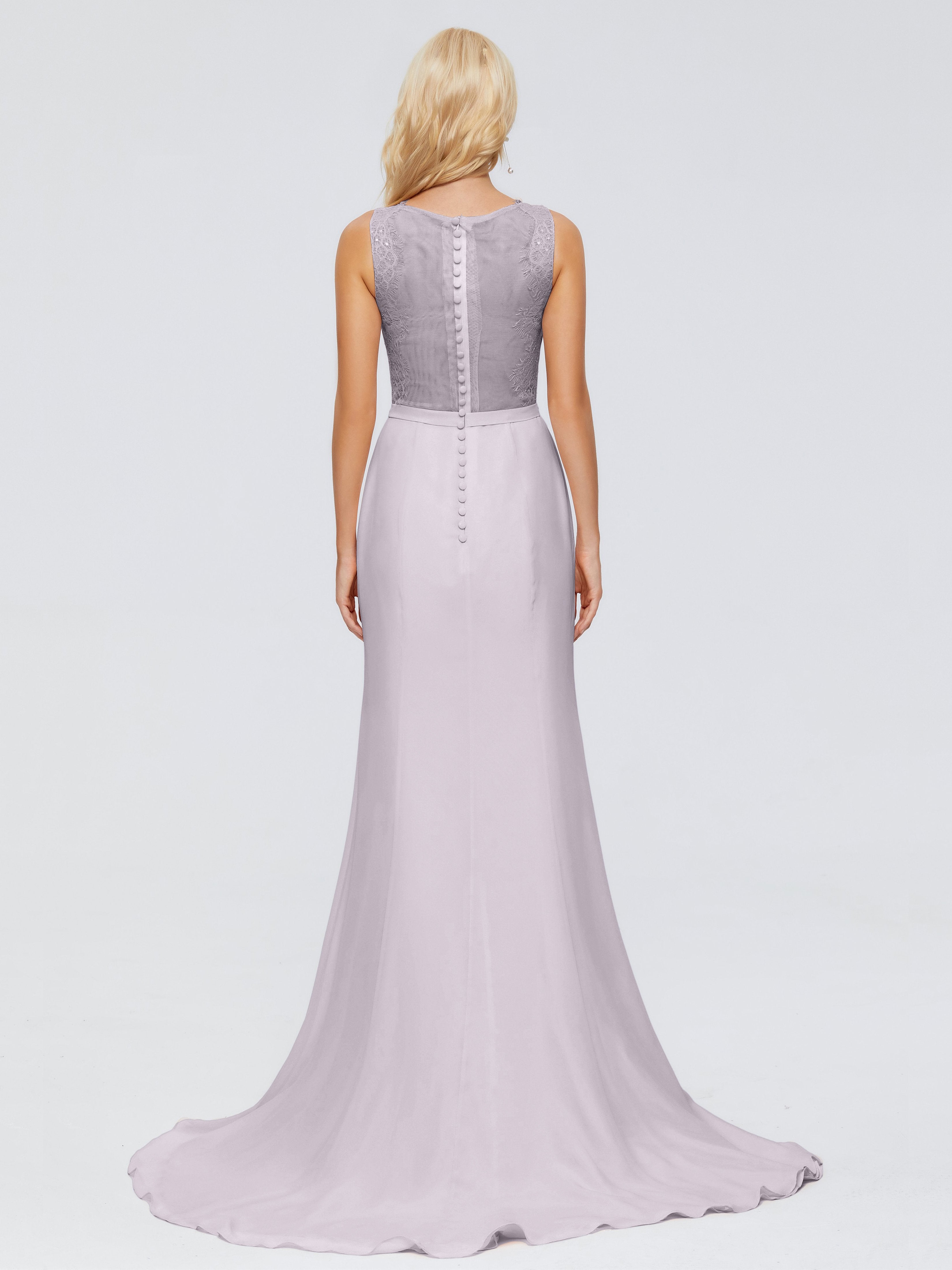 Alexis Hourglass V-Neck Lace Bridesmaid Dresses
