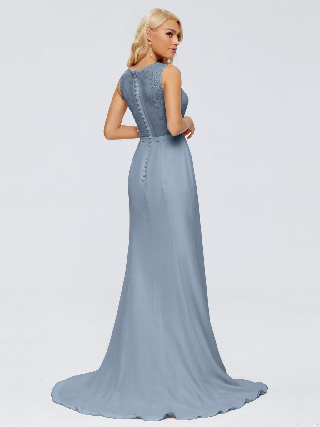 Alexis Hourglass V-Neck Lace Bridesmaid Dresses
