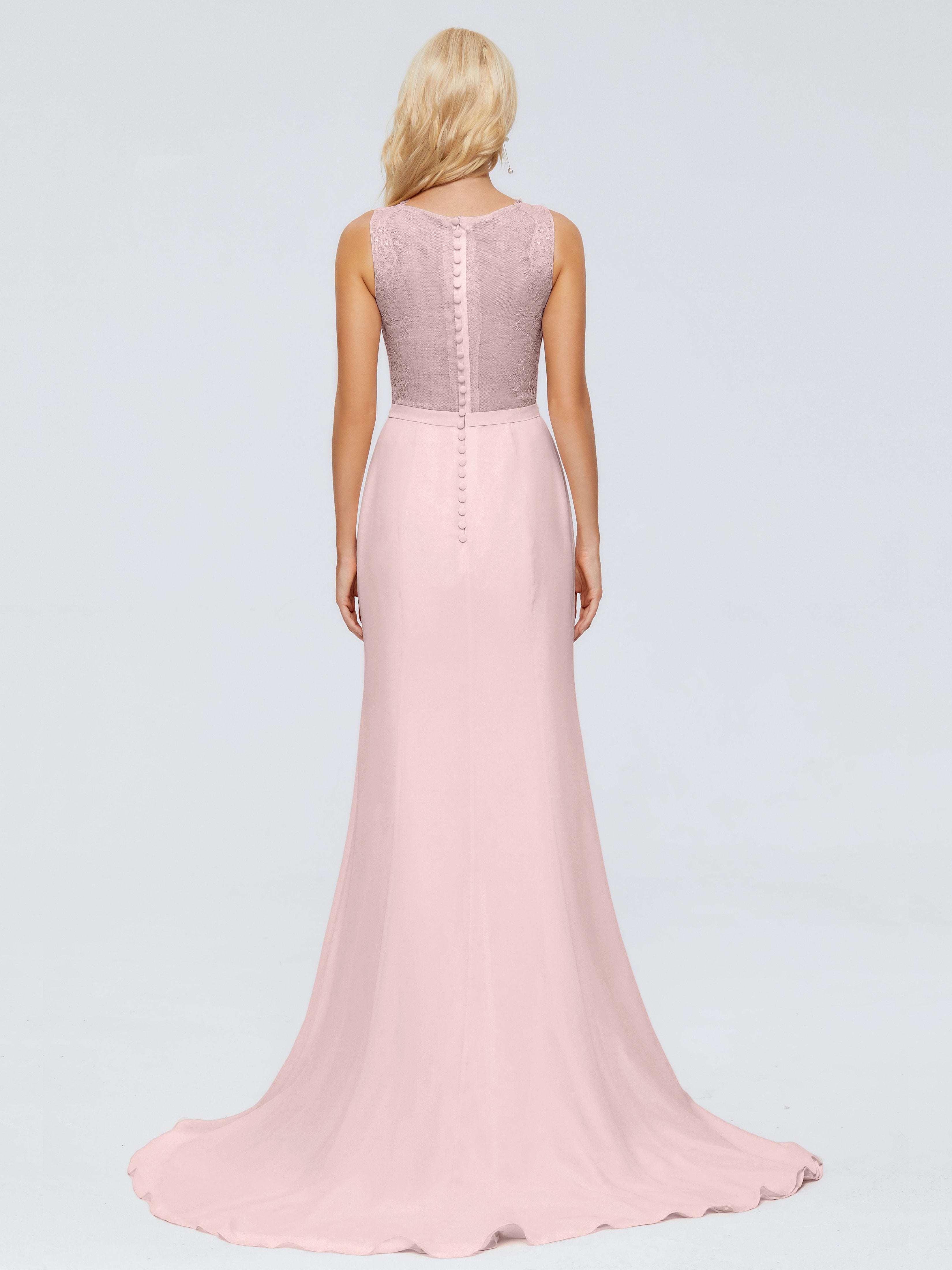 Alexis Hourglass V-Neck Lace Bridesmaid Dresses