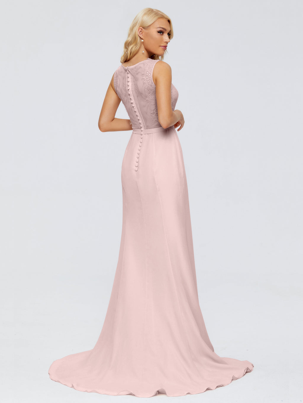 Alexis Hourglass V-Neck Lace Bridesmaid Dresses