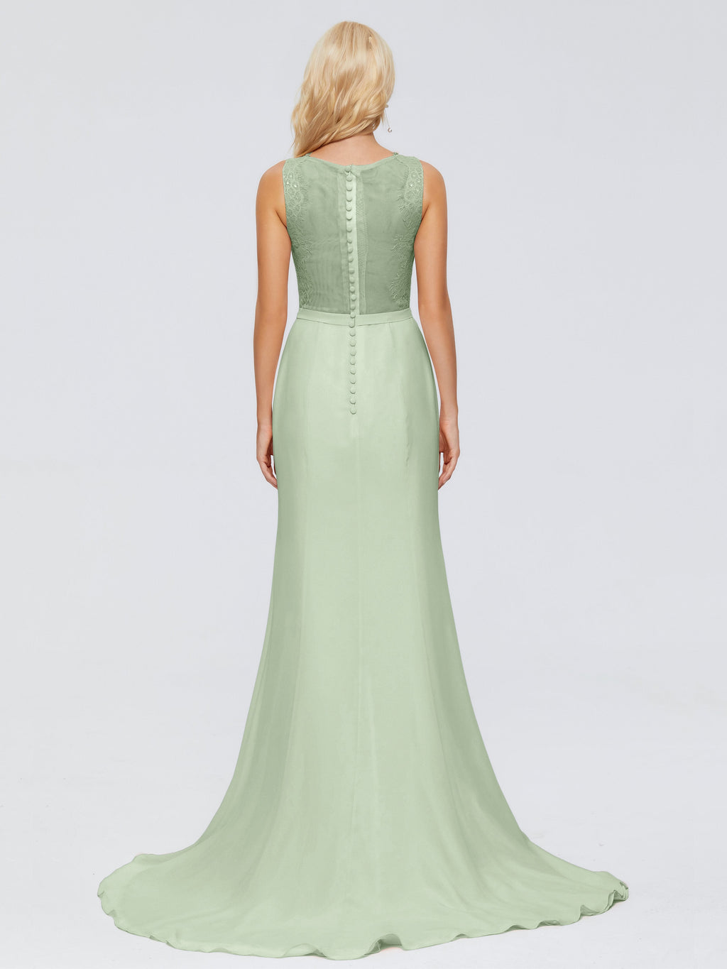 Alexis Hourglass V-Neck Lace Bridesmaid Dresses