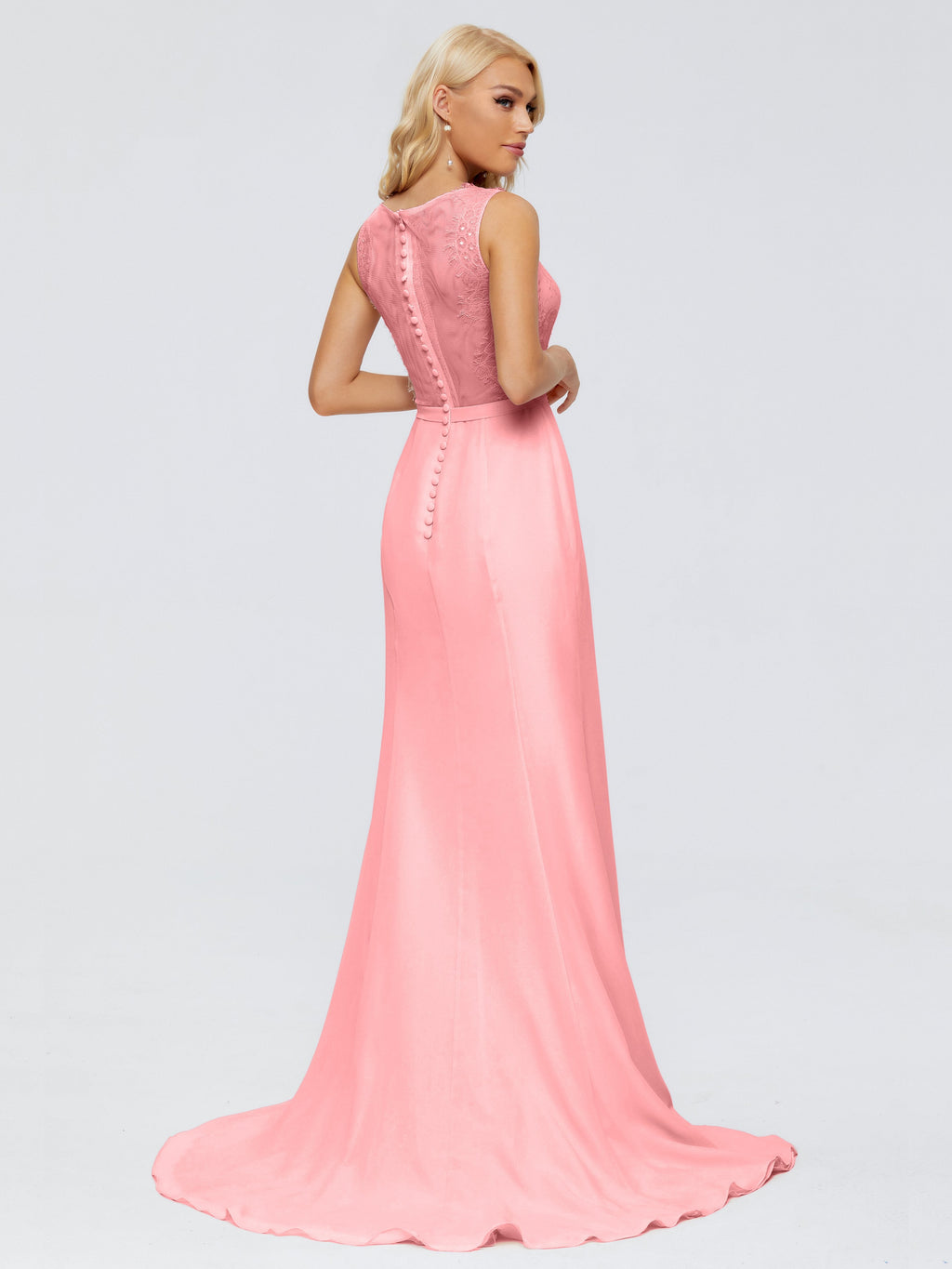 Alexis Hourglass V-Neck Lace Bridesmaid Dresses