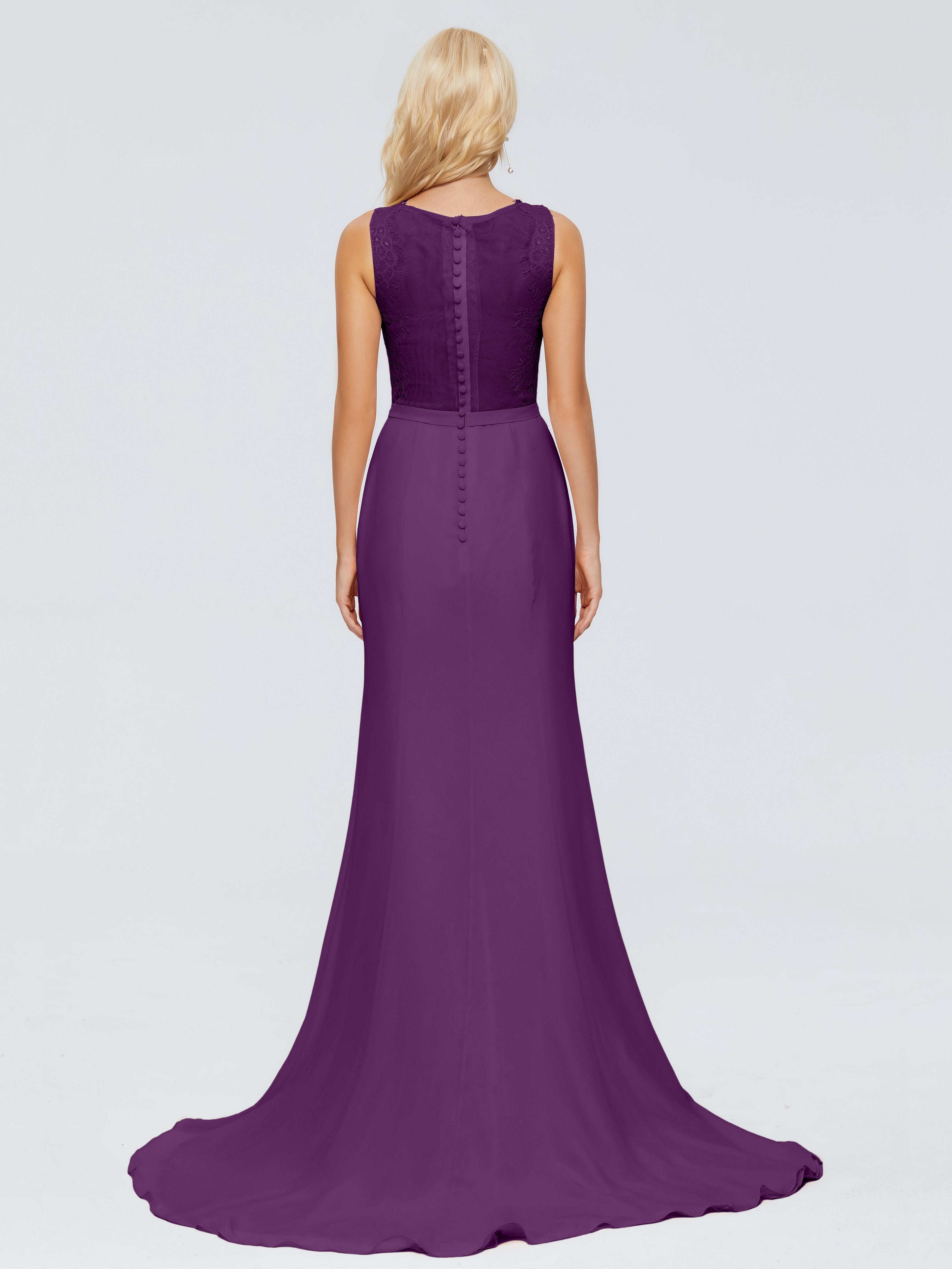 Alexis Hourglass V-Neck Lace Bridesmaid Dresses