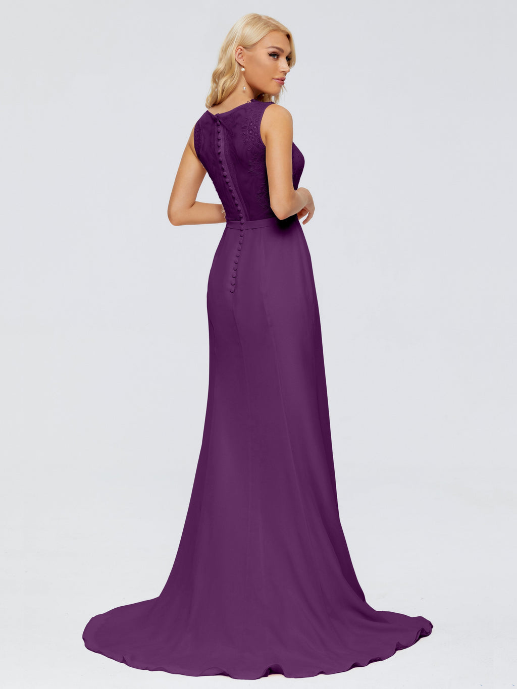 Alexis Hourglass V-Neck Lace Bridesmaid Dresses