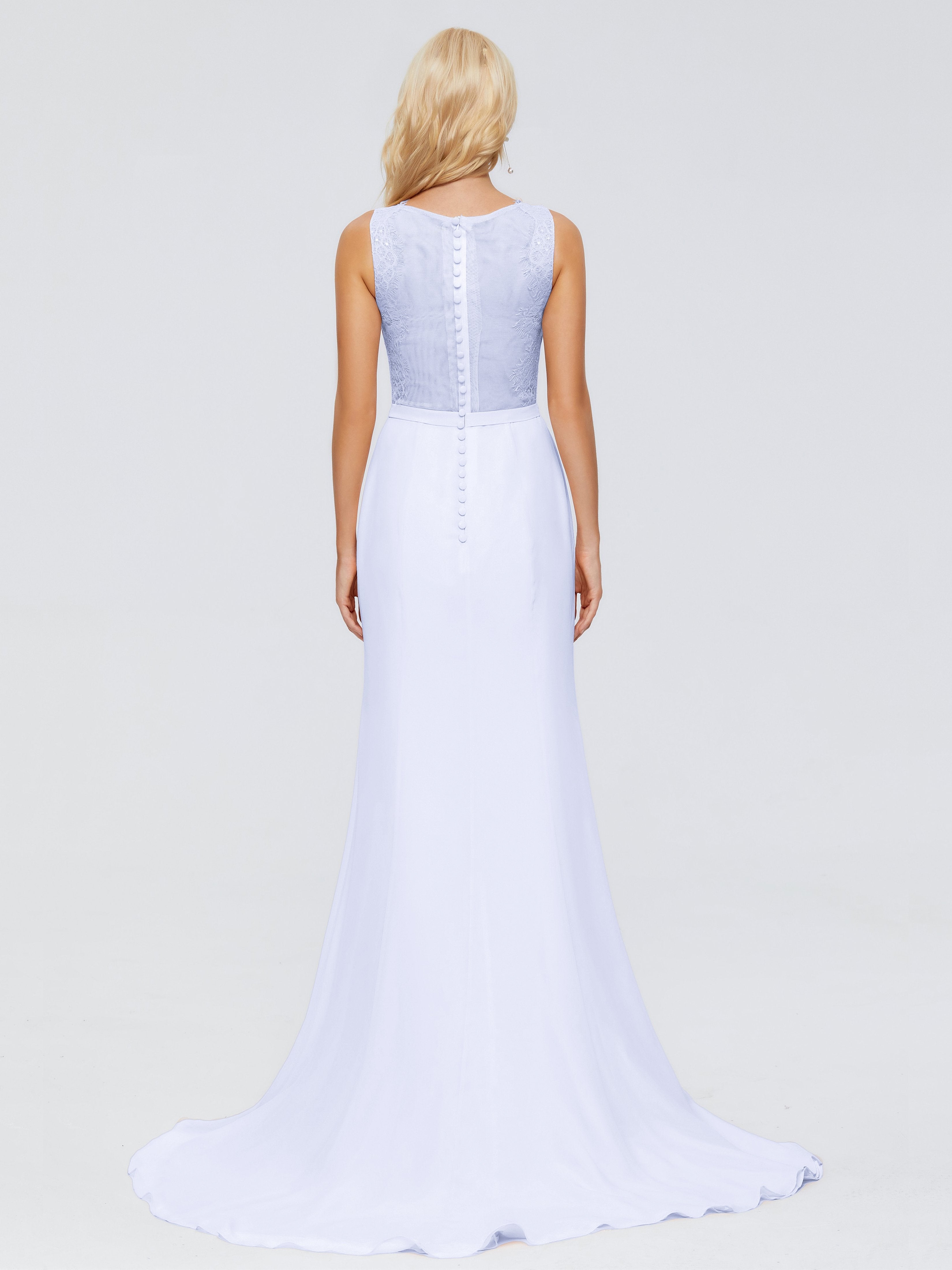 Alexis Hourglass V-Neck Lace Bridesmaid Dresses