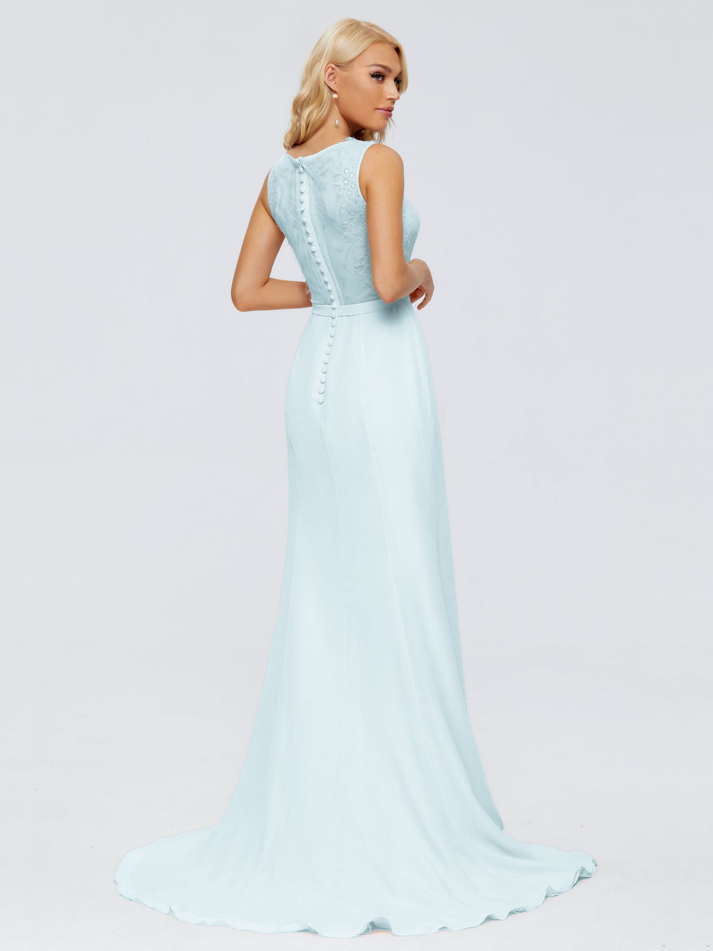Alexis Hourglass V-Neck Lace Bridesmaid Dresses