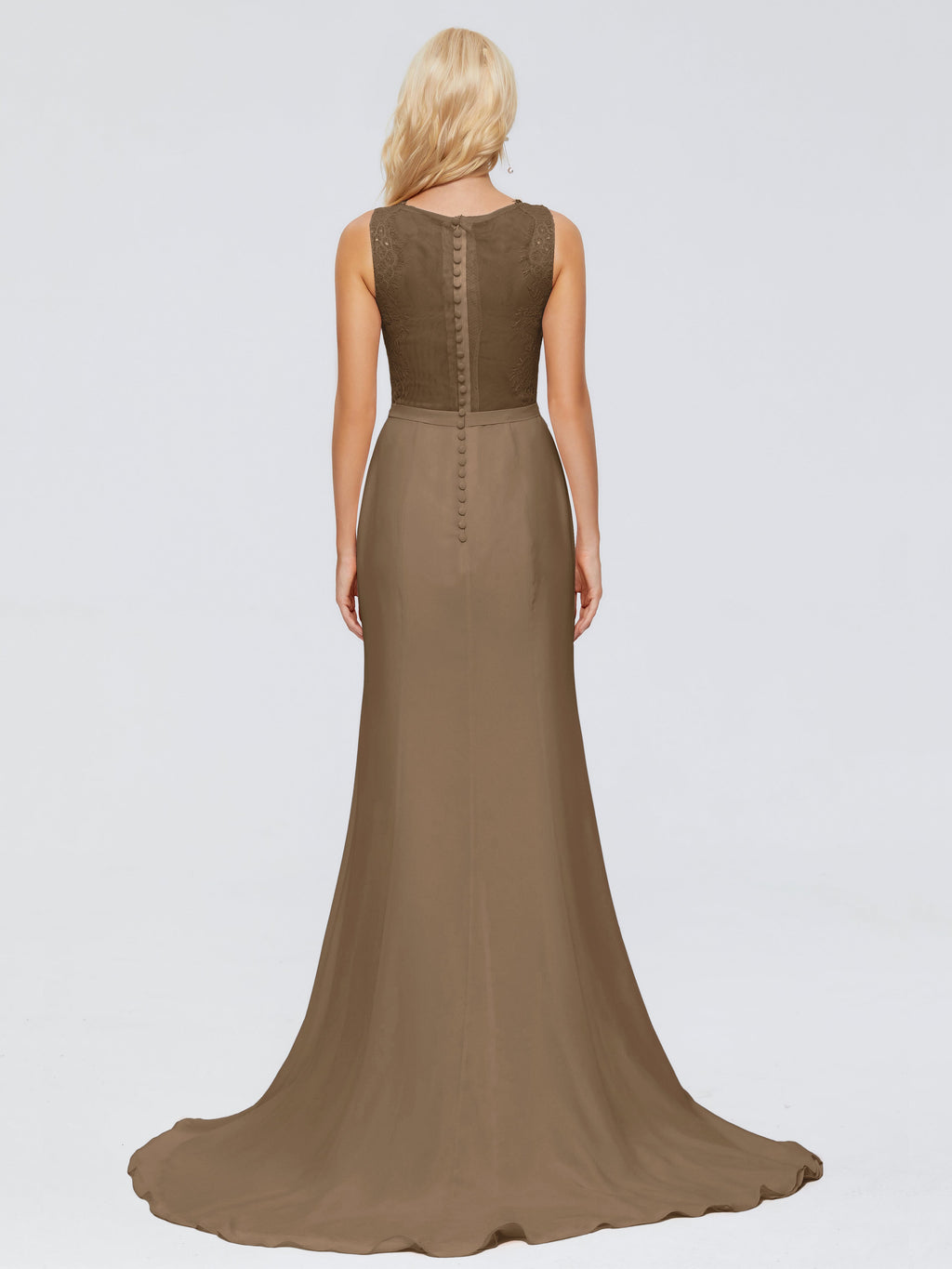 Alexis Hourglass V-Neck Lace Bridesmaid Dresses