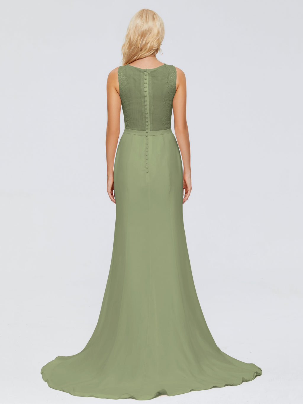 Alexis Hourglass V-Neck Lace Bridesmaid Dresses