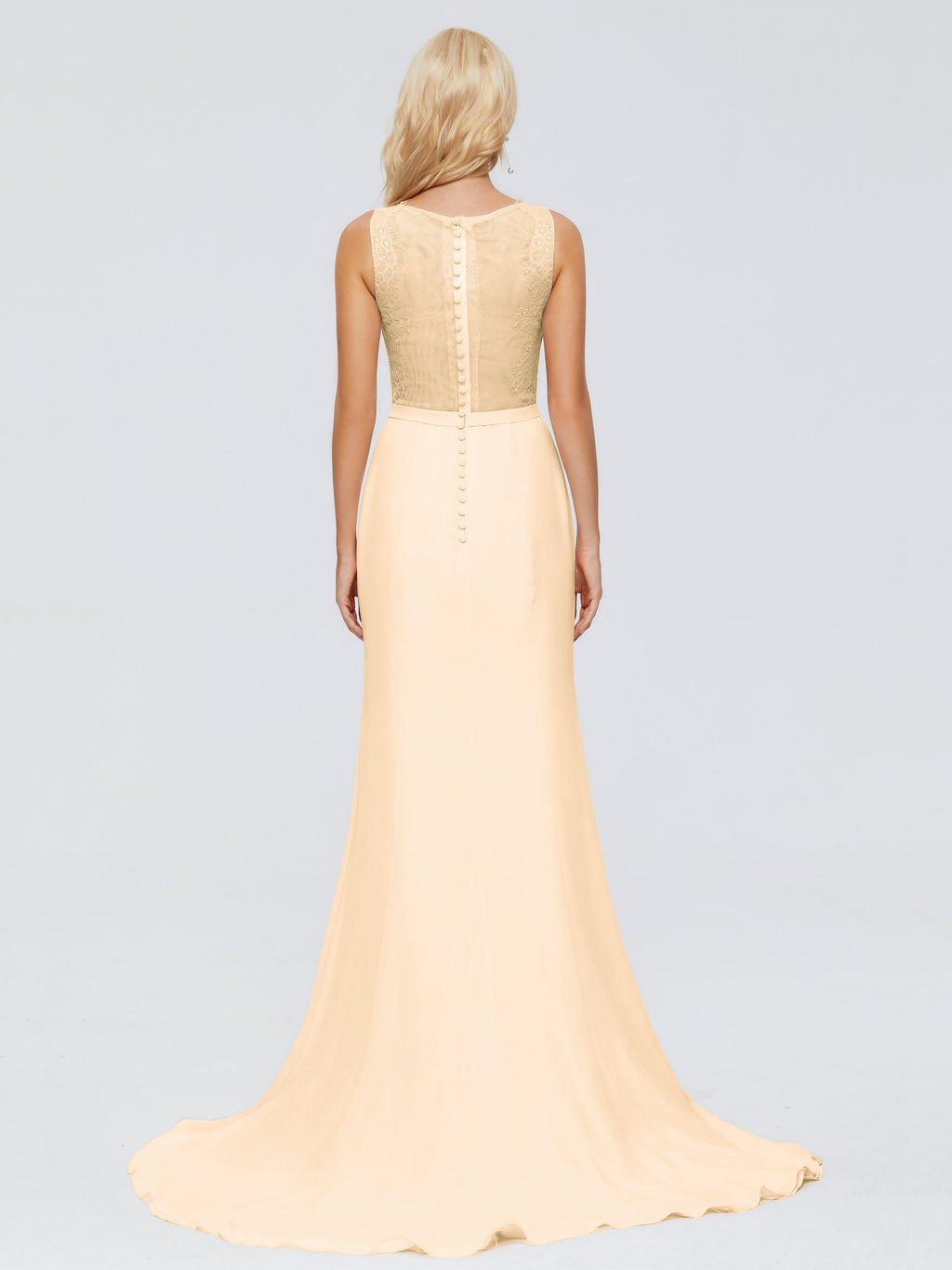 Alexis Hourglass V-Neck Lace Bridesmaid Dresses