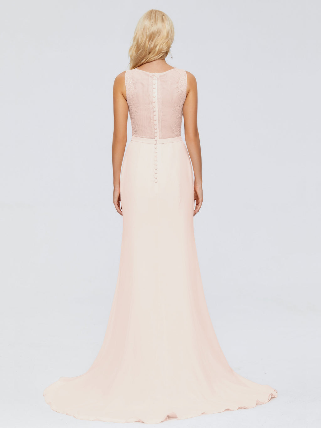Alexis Hourglass V-Neck Lace Bridesmaid Dresses