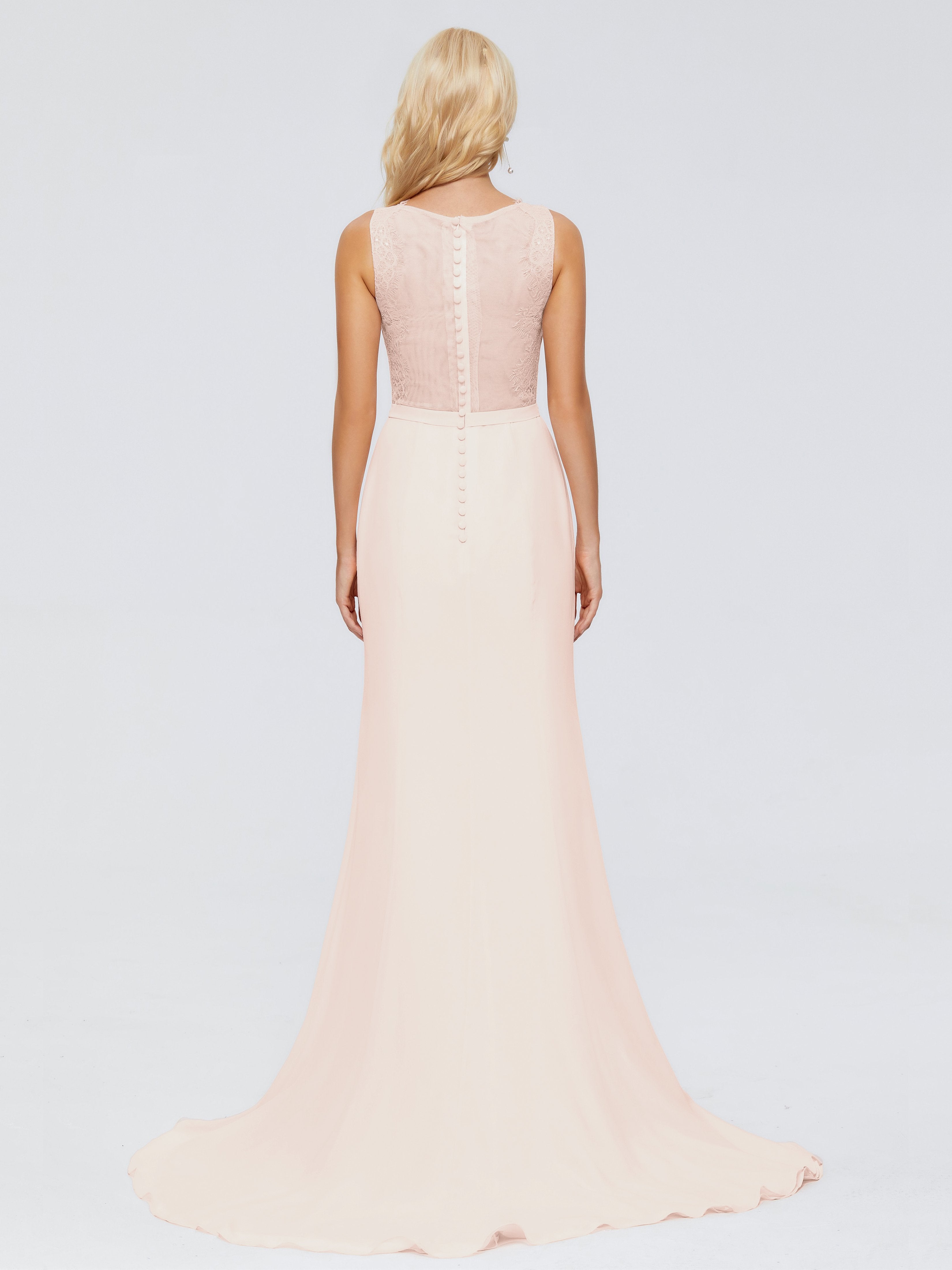 Alexis Hourglass V-Neck Lace Bridesmaid Dresses