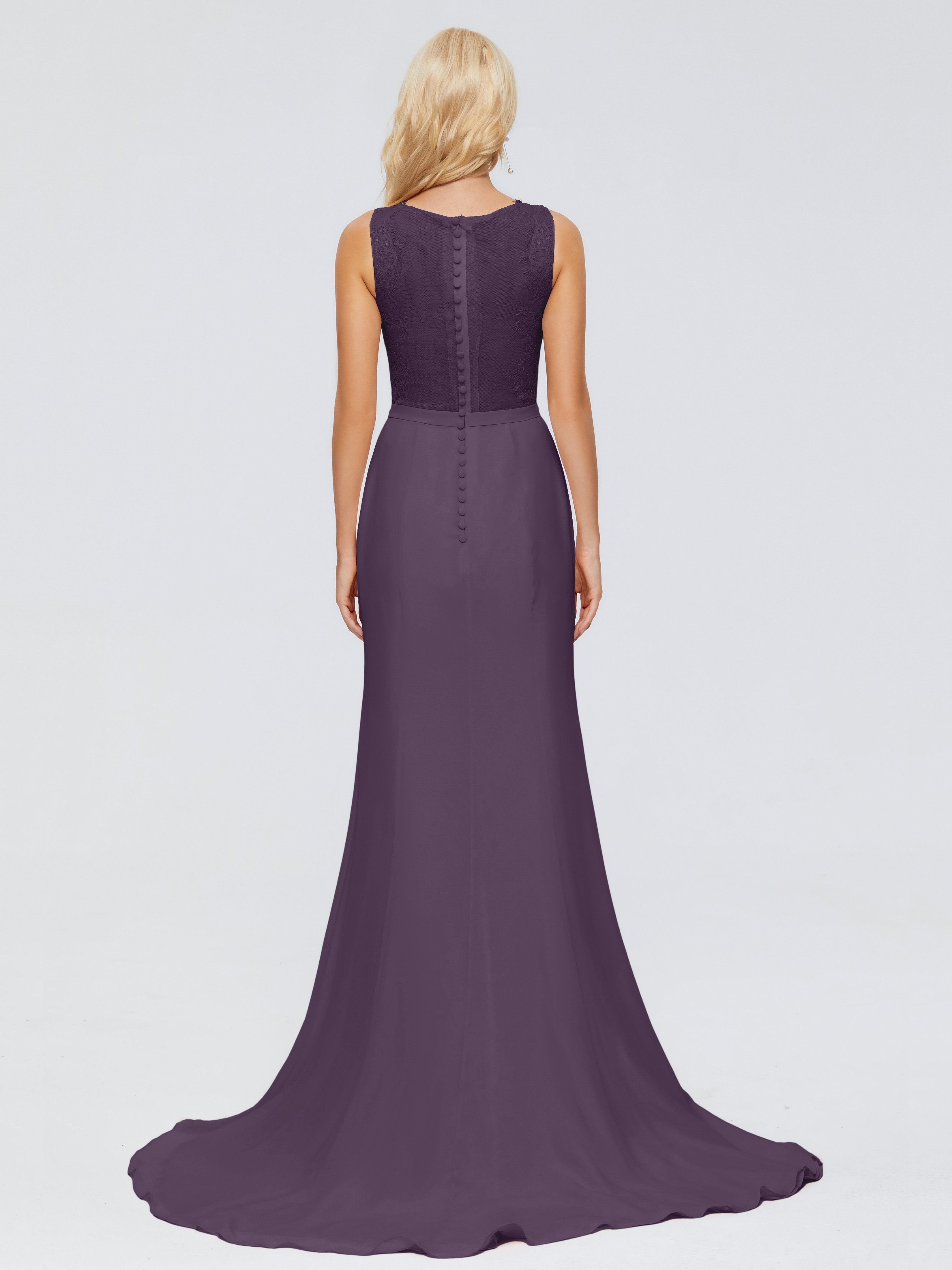 Alexis Hourglass V-Neck Lace Bridesmaid Dresses