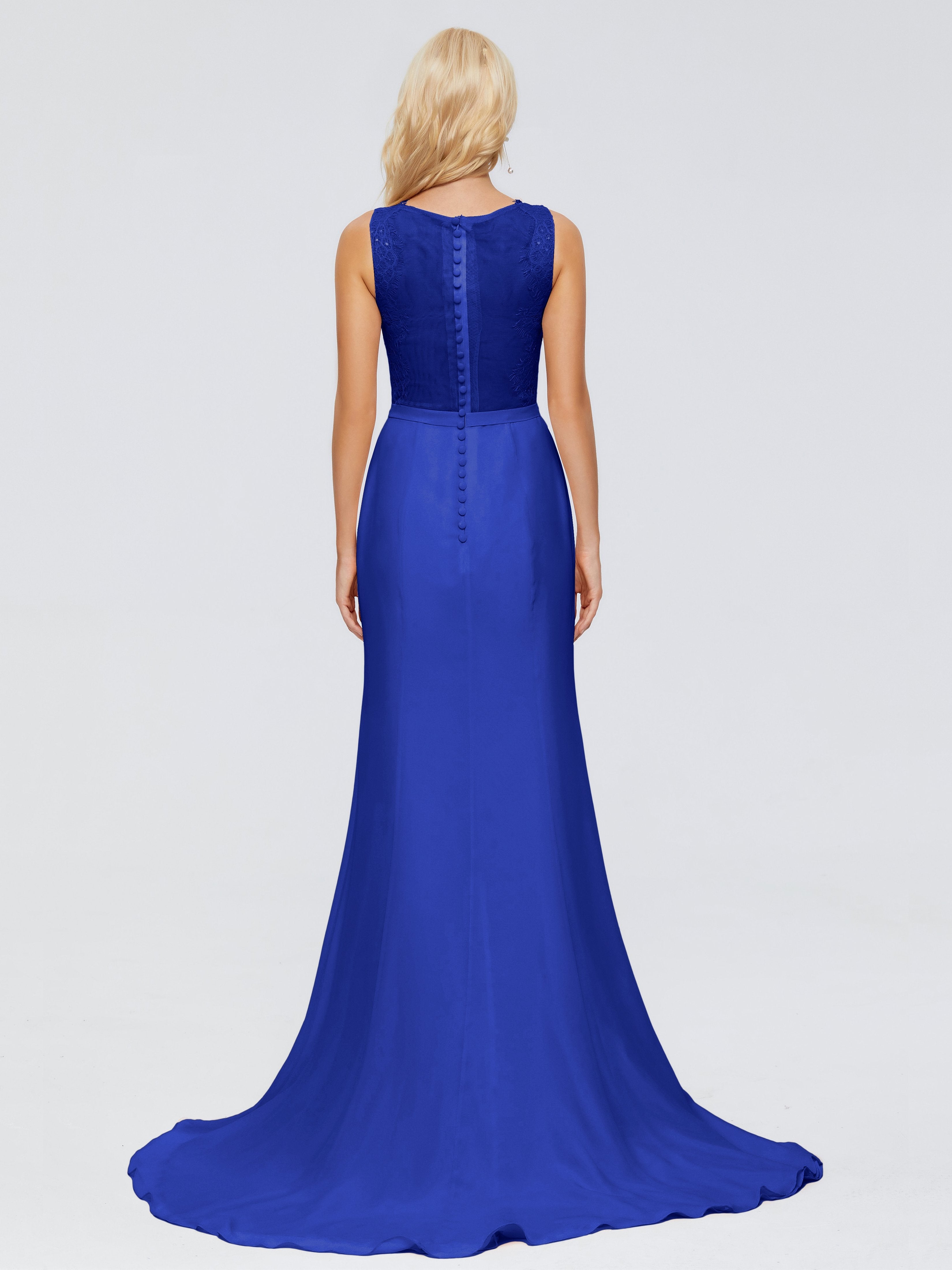 Alexis Hourglass V-Neck Lace Bridesmaid Dresses