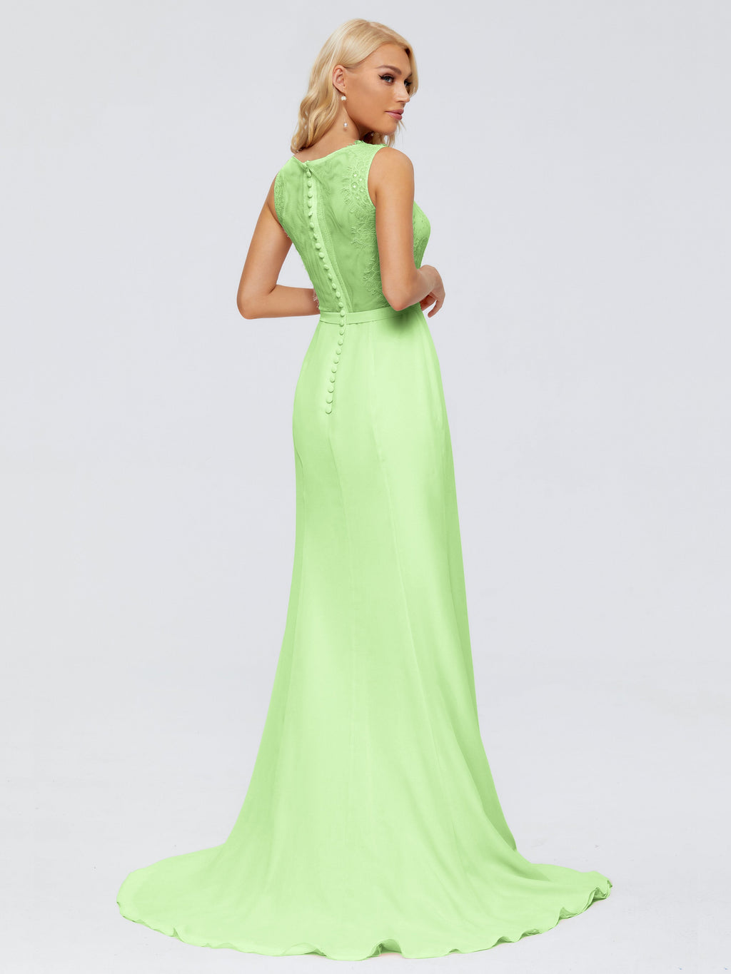 Alexis Hourglass V-Neck Lace Bridesmaid Dresses