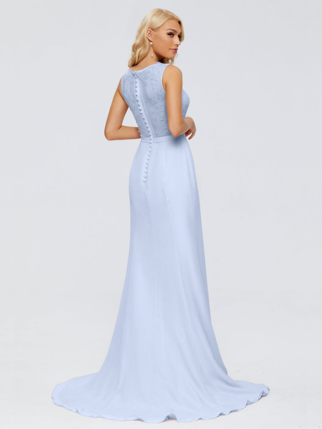 Alexis Hourglass V-Neck Lace Bridesmaid Dresses