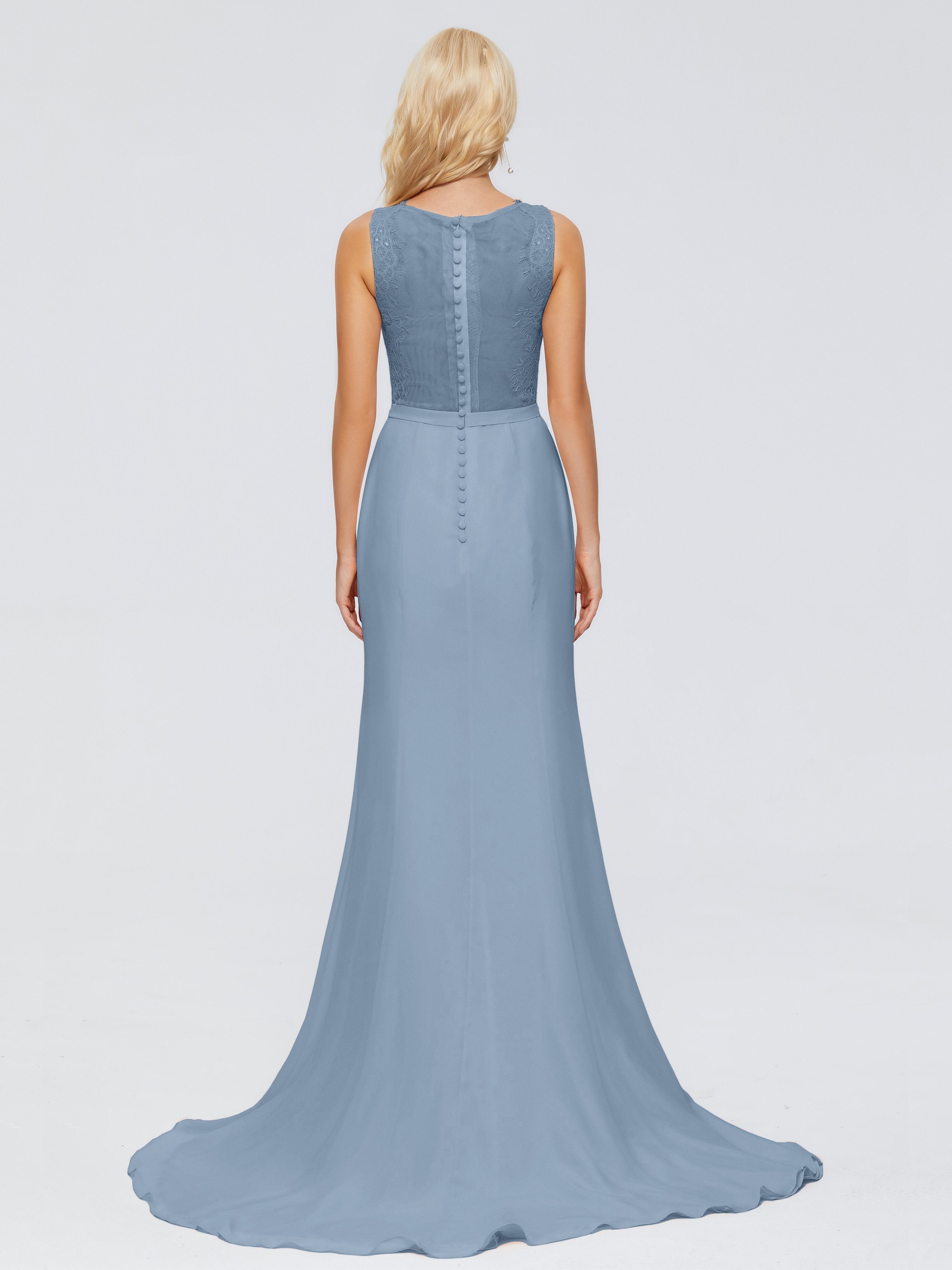 Alexis Hourglass V-Neck Lace Bridesmaid Dresses