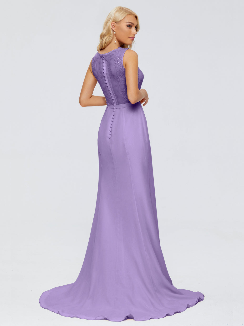 Alexis Hourglass V-Neck Lace Bridesmaid Dresses