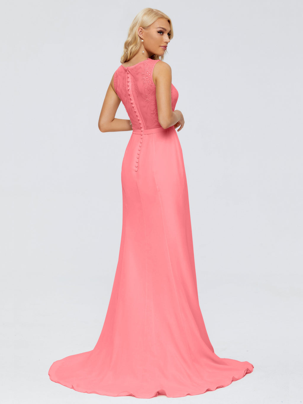 Alexis Hourglass V-Neck Lace Bridesmaid Dresses