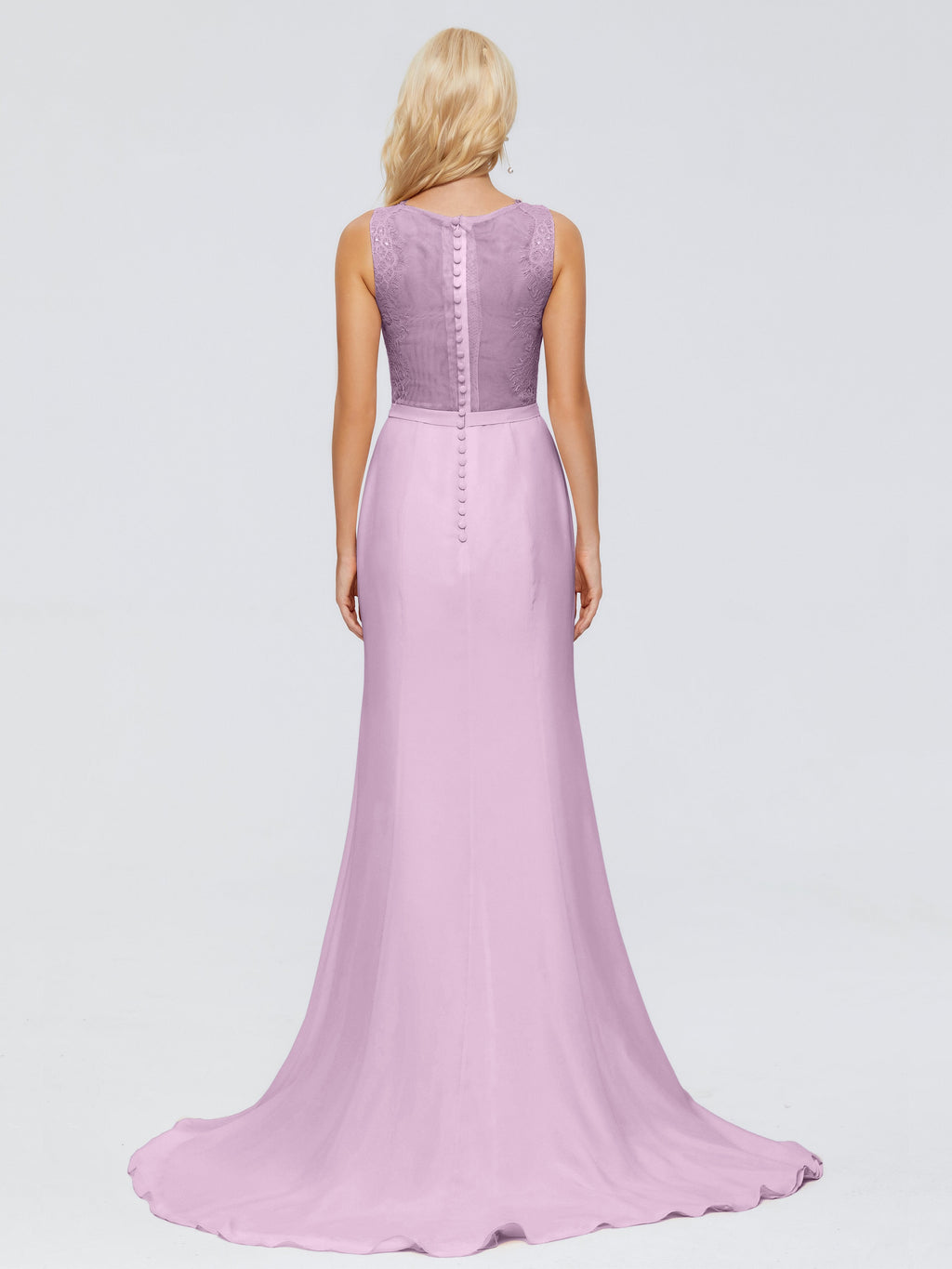 Alexis Hourglass V-Neck Lace Bridesmaid Dresses