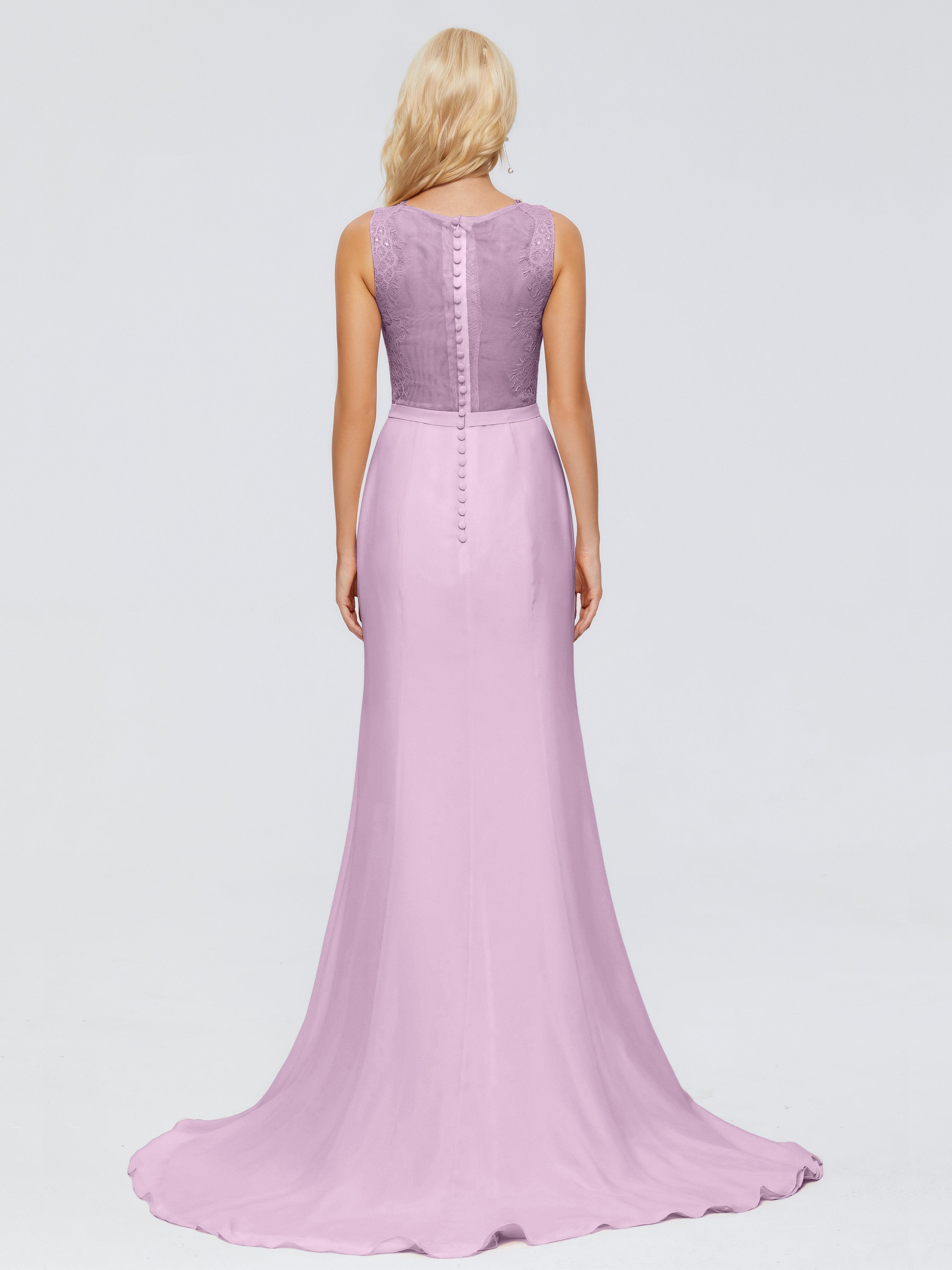 Alexis Hourglass V-Neck Lace Bridesmaid Dresses