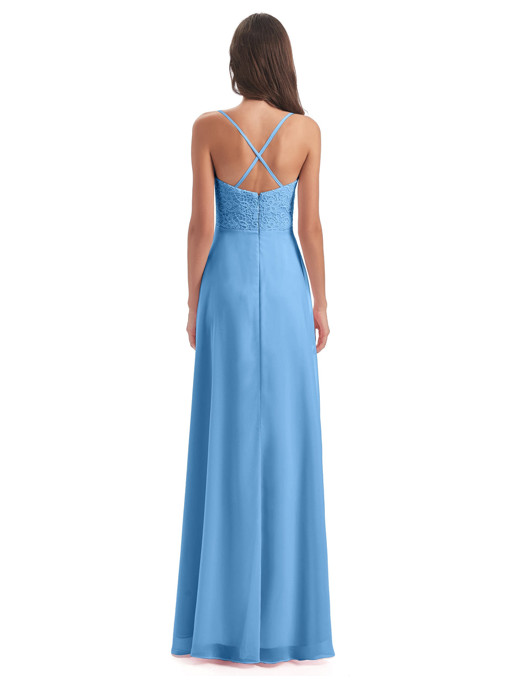 Alisa Spaghetti Straps Lace Bridesmaid Dresses