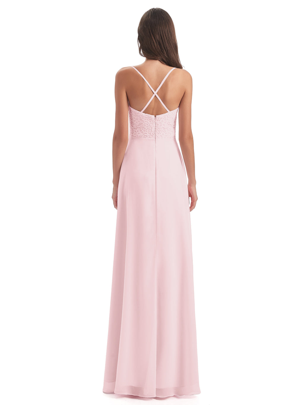 Alisa Spaghetti Straps Lace Bridesmaid Dresses