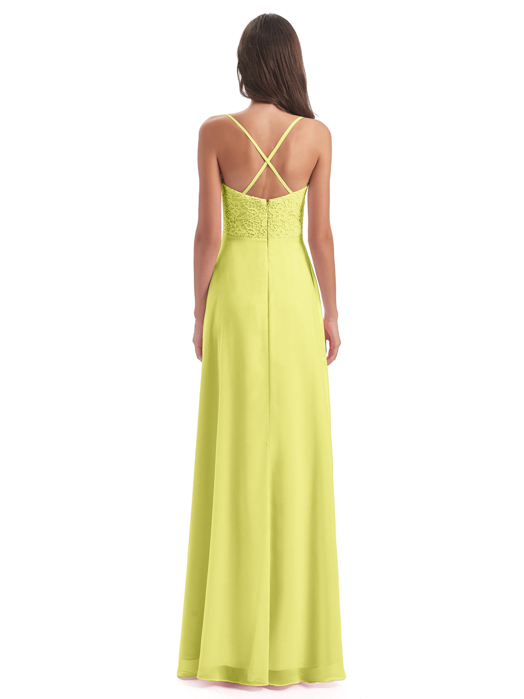 Alisa Spaghetti Straps Lace Bridesmaid Dresses