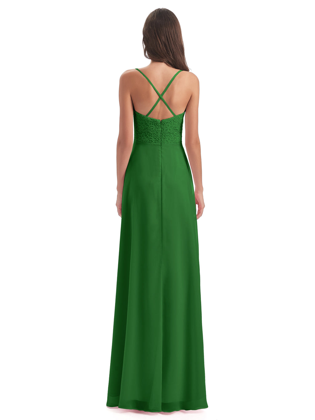 Alisa Spaghetti Straps Lace Bridesmaid Dresses