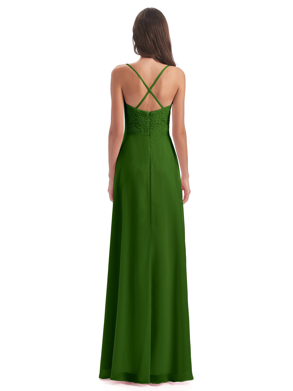 Alisa Spaghetti Straps Lace Bridesmaid Dresses