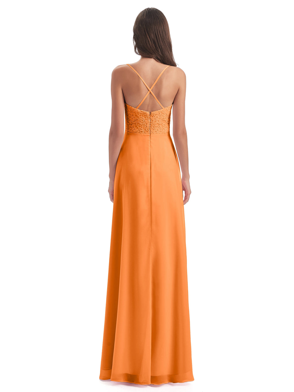 Alisa Spaghetti Straps Lace Bridesmaid Dresses