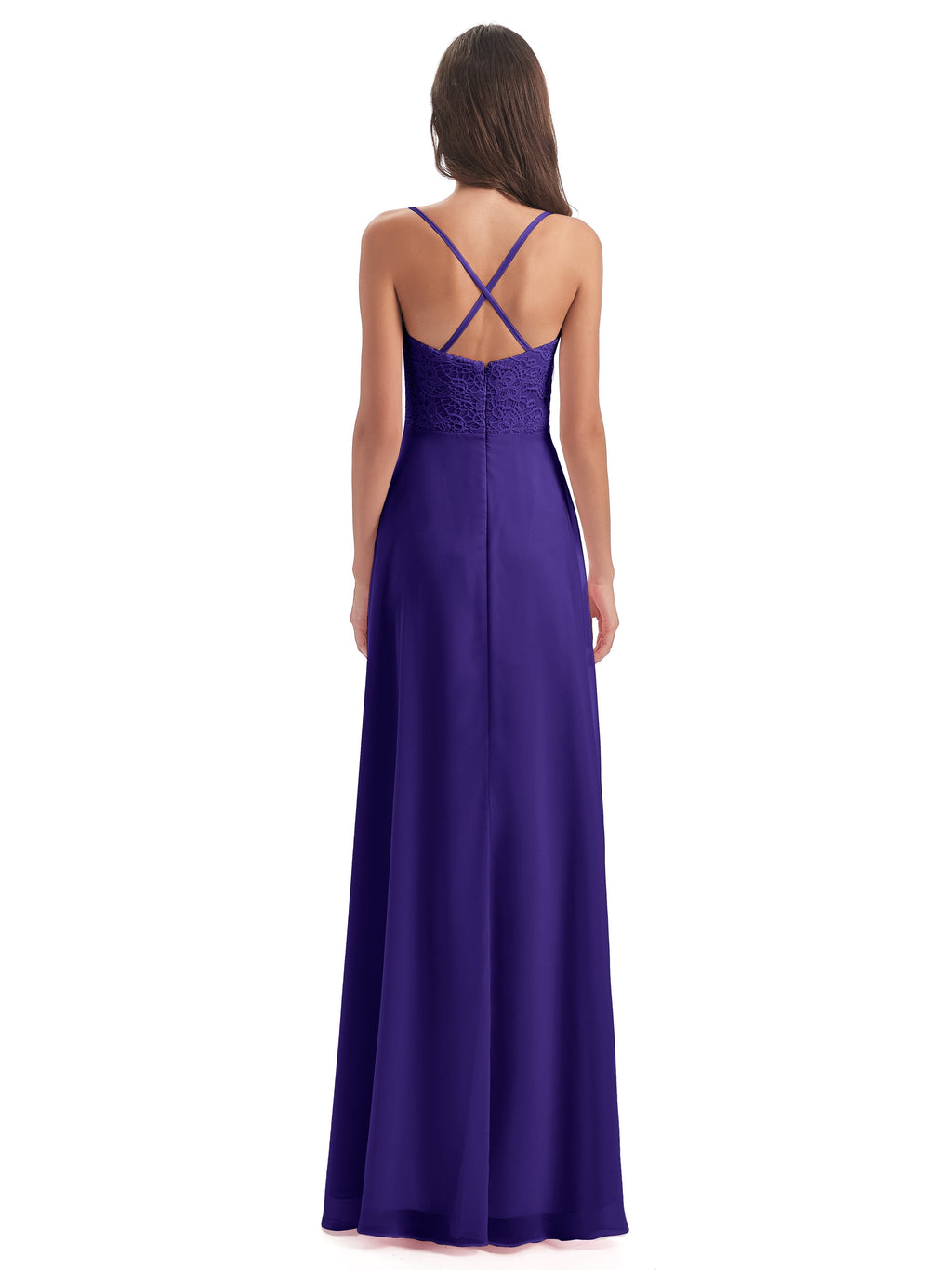 Alisa Spaghetti Straps Lace Bridesmaid Dresses