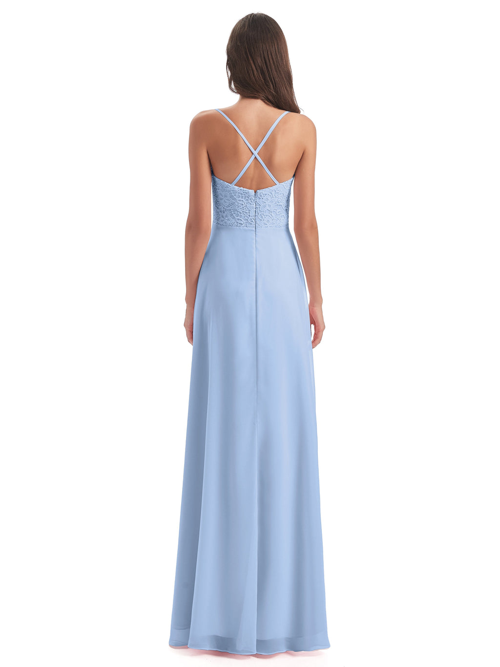 Alisa Spaghetti Straps Lace Bridesmaid Dresses