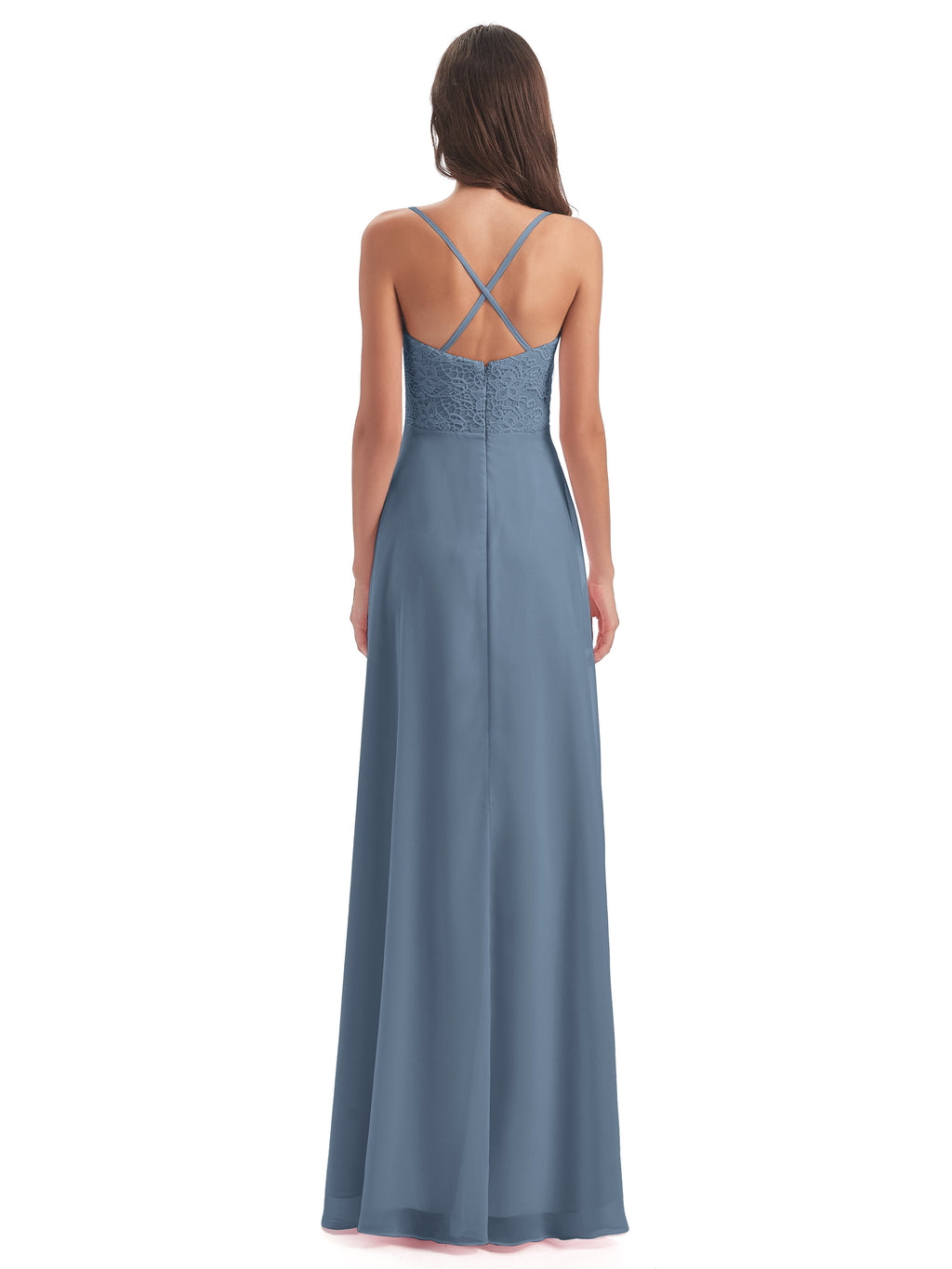 Alisa Spaghetti Straps Lace Bridesmaid Dresses