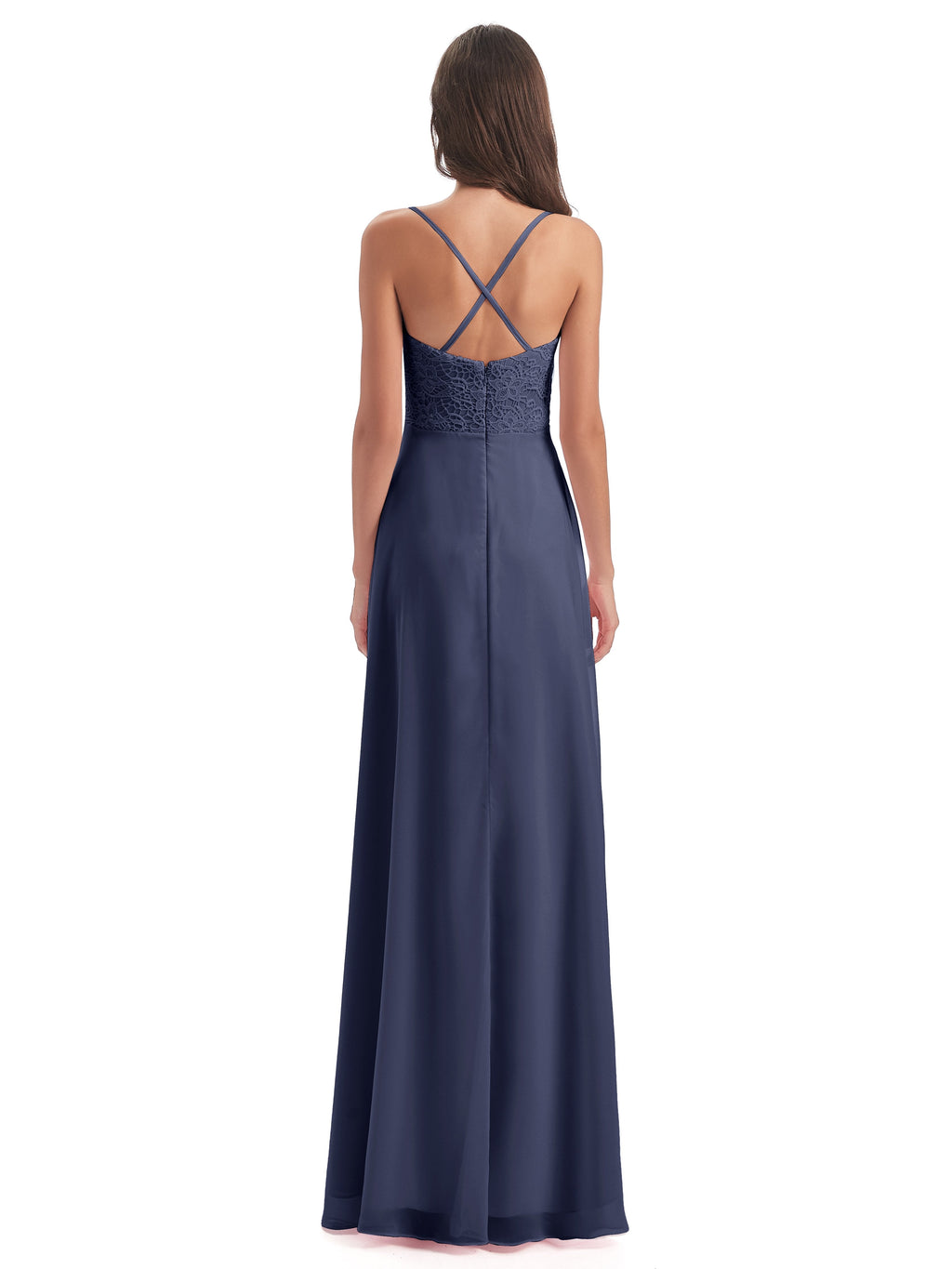 Alisa Spaghetti Straps Lace Bridesmaid Dresses