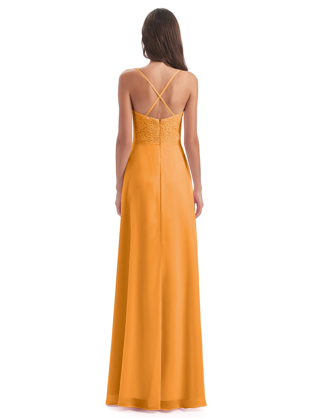 Alisa Spaghetti Straps Lace Bridesmaid Dresses