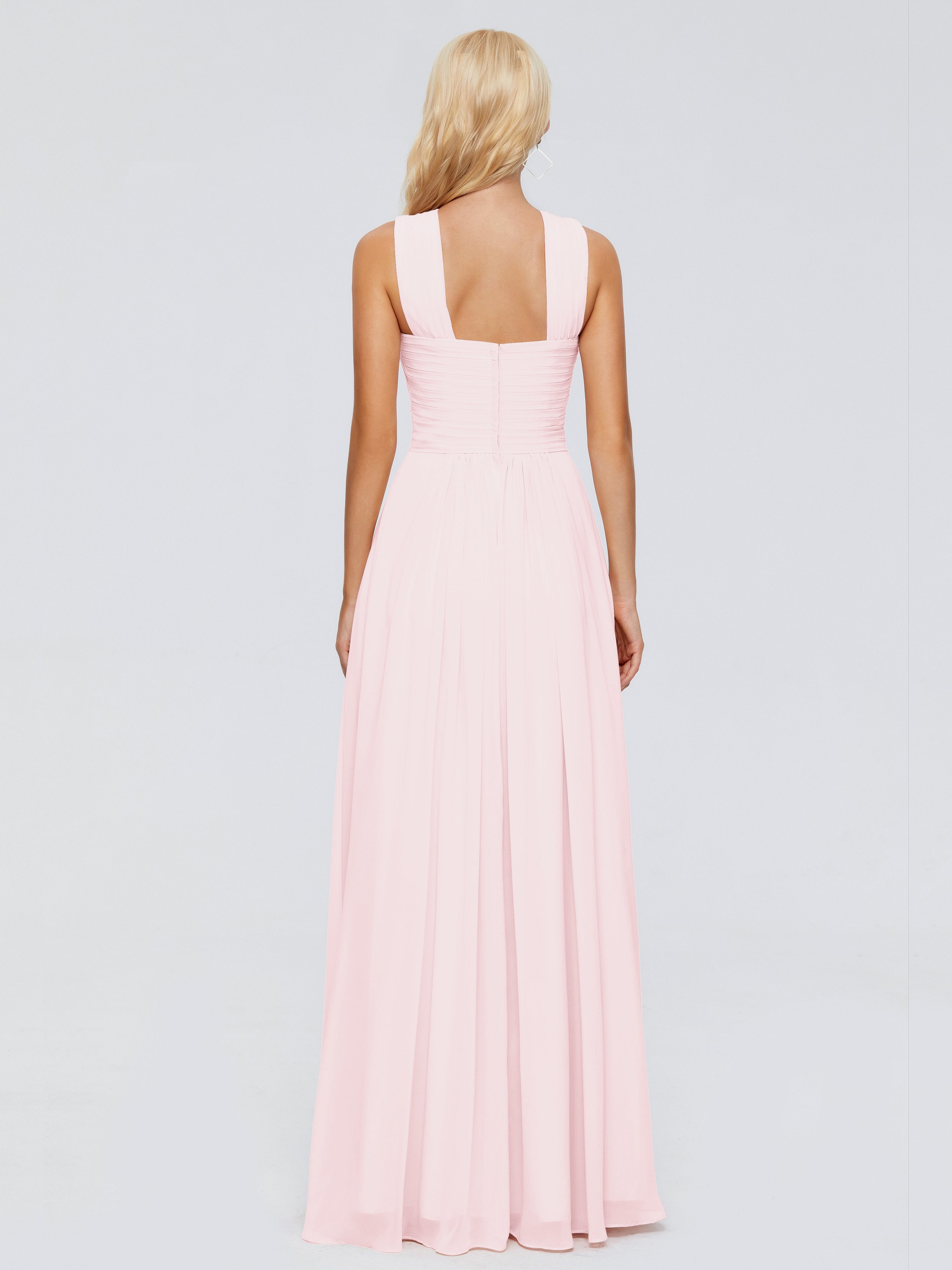 Aliyah A-line Straps Chiffon Bridesmaid Dresses