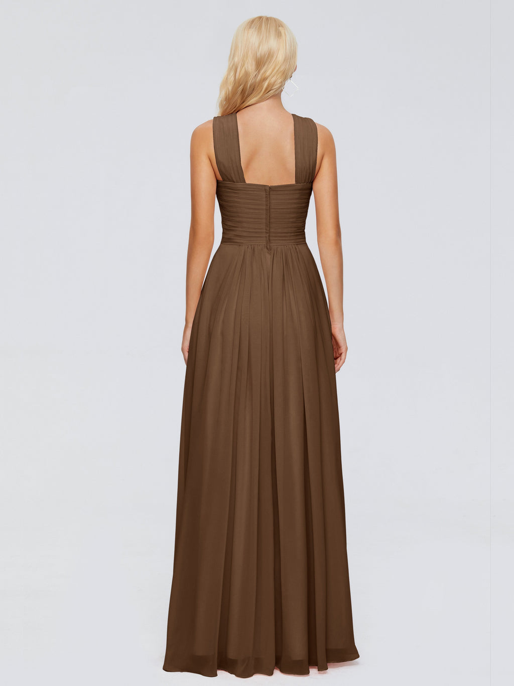 Aliyah A-line Straps Chiffon Bridesmaid Dresses