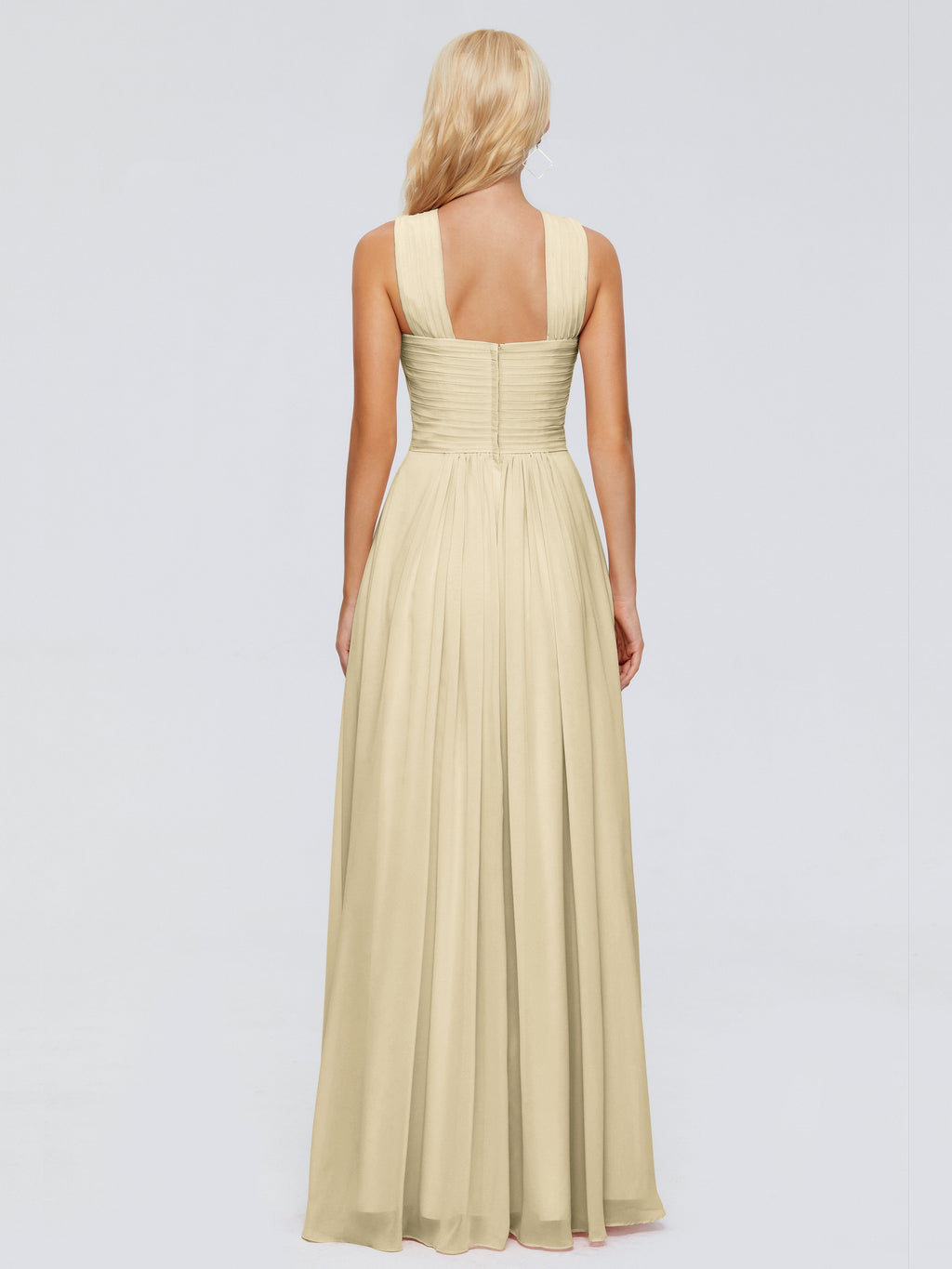 Aliyah A-line Straps Chiffon Bridesmaid Dresses