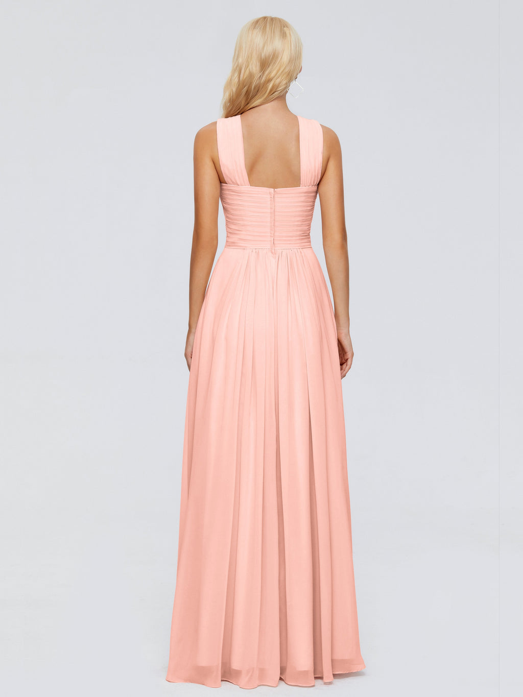 Aliyah A-line Straps Chiffon Bridesmaid Dresses