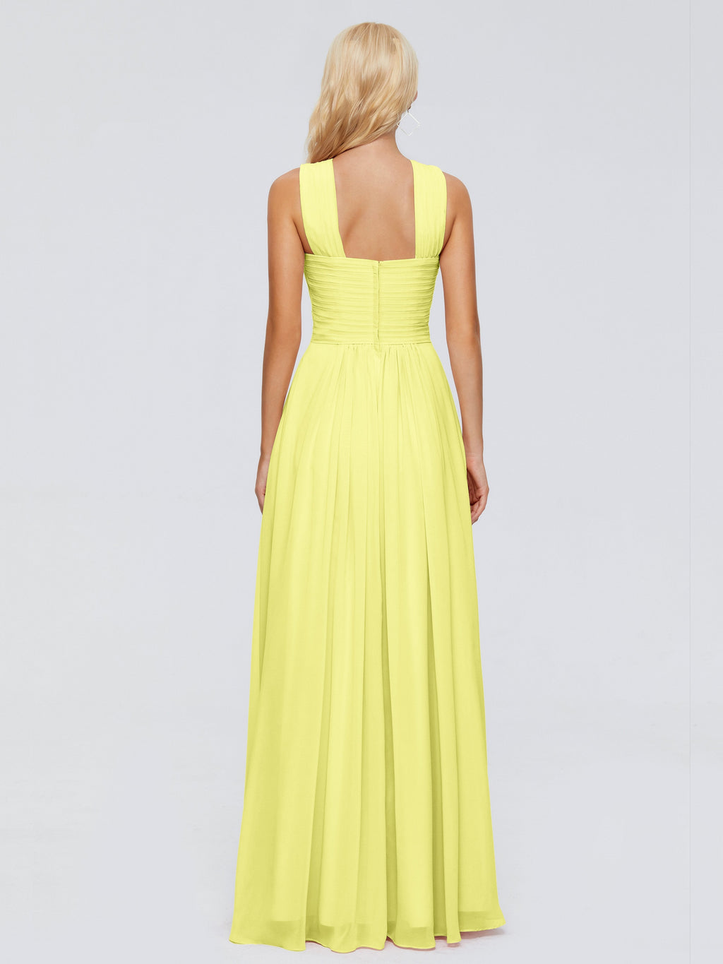 Aliyah A-line Straps Chiffon Bridesmaid Dresses