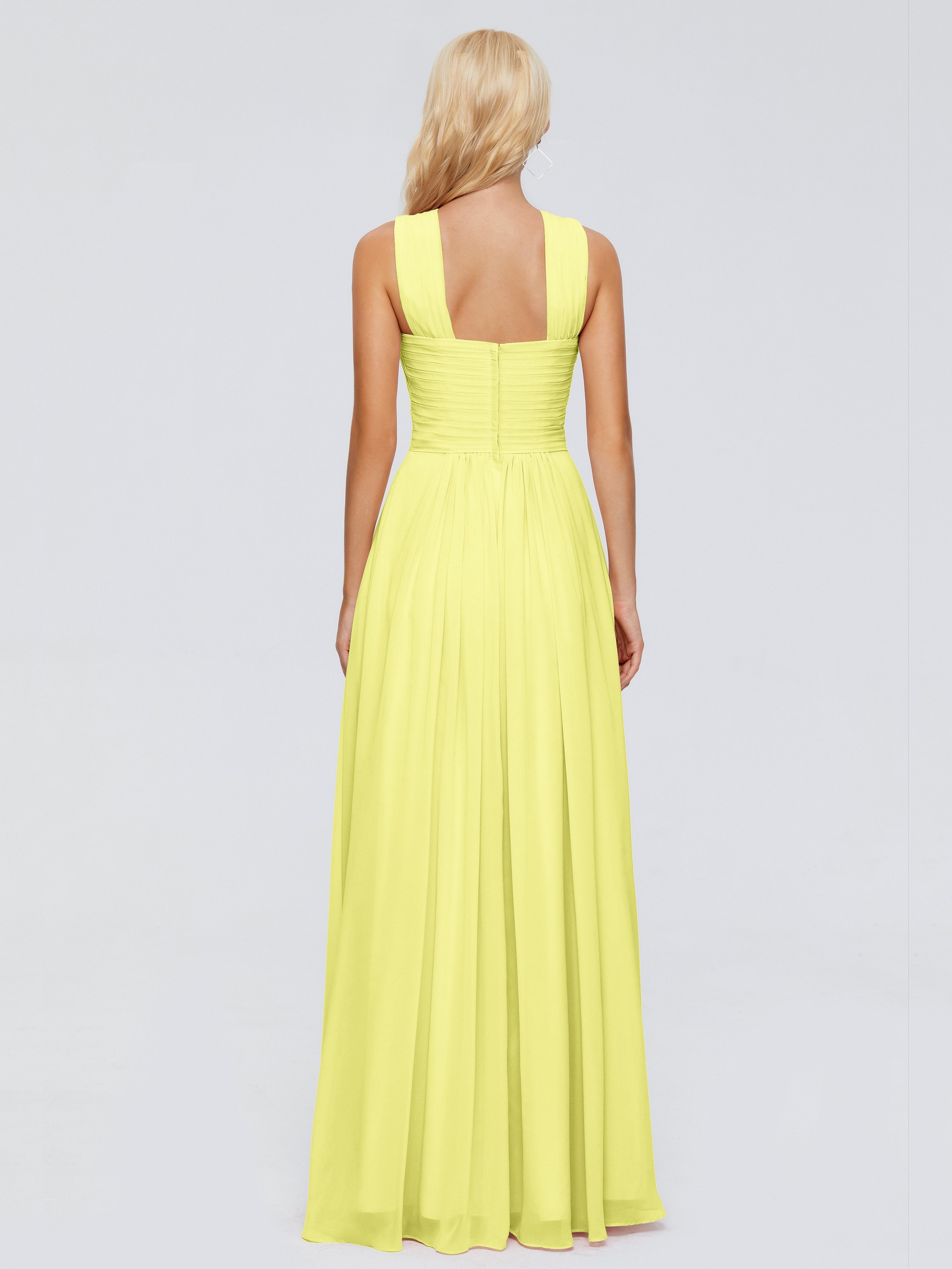 Aliyah A-line Straps Chiffon Bridesmaid Dresses