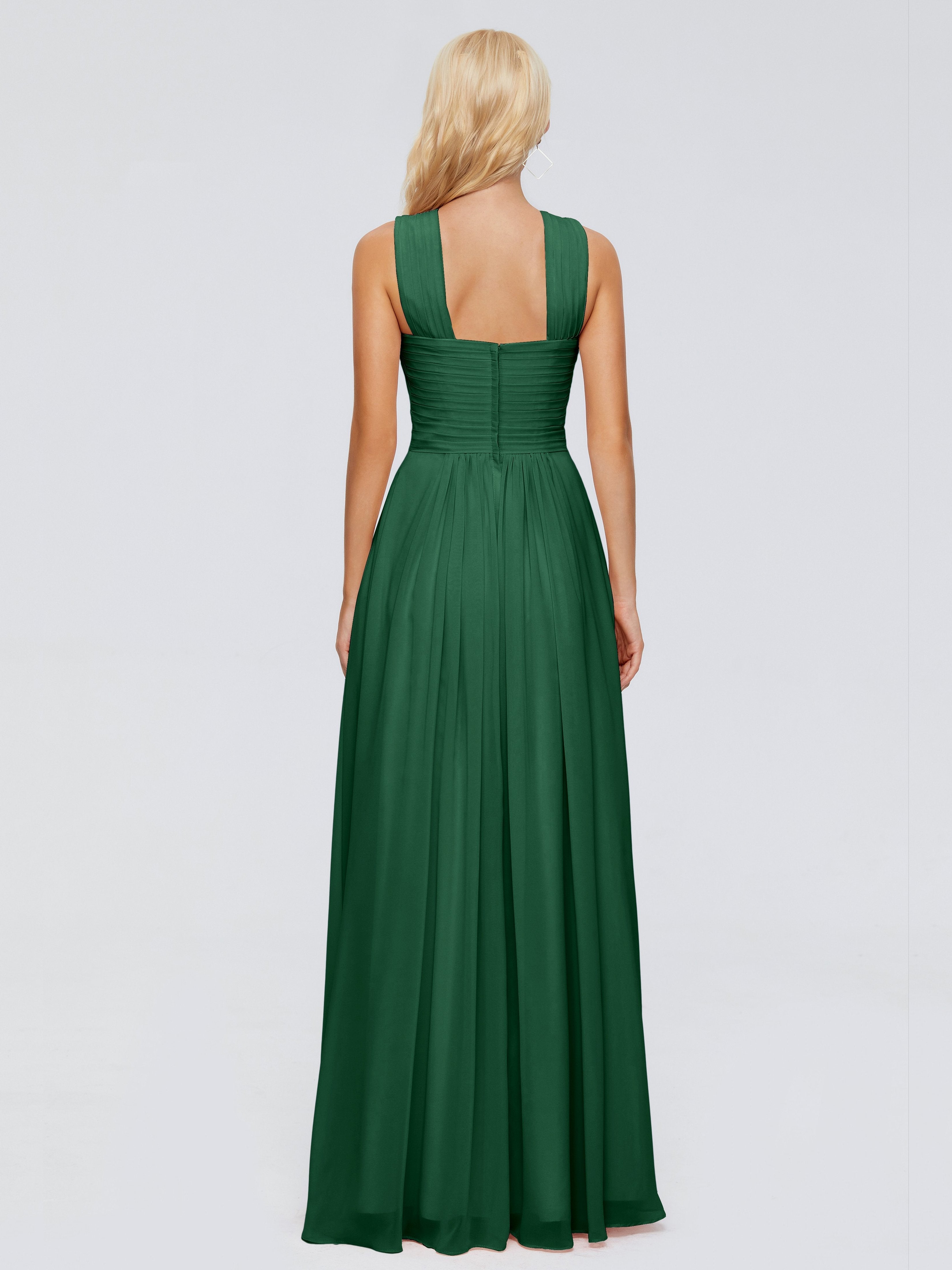 Aliyah A-line Straps Chiffon Bridesmaid Dresses