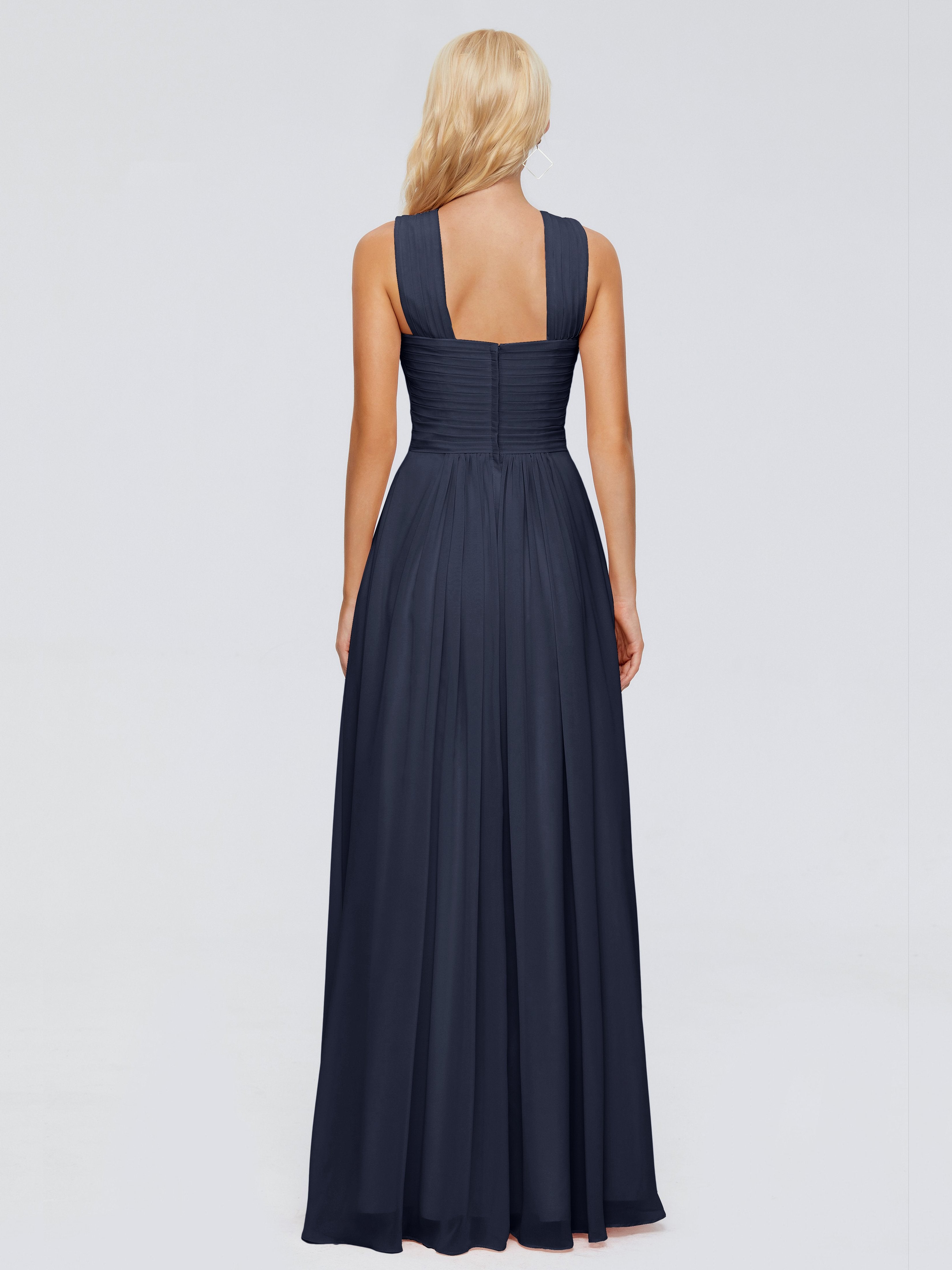 Aliyah A-line Straps Chiffon Bridesmaid Dresses
