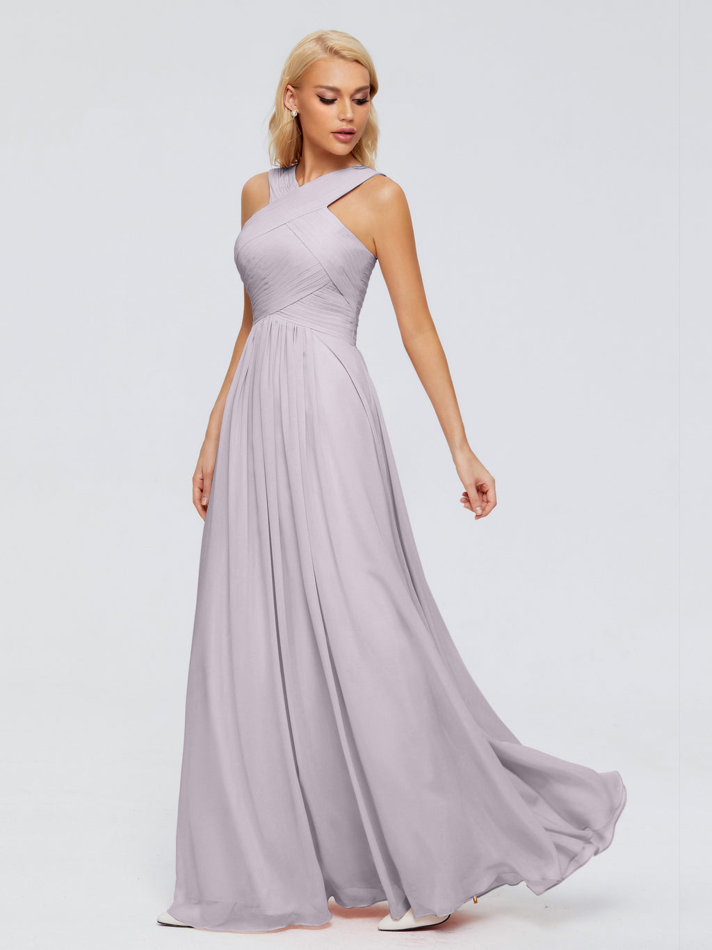 Aliyah A-line Straps Chiffon Bridesmaid Dresses
